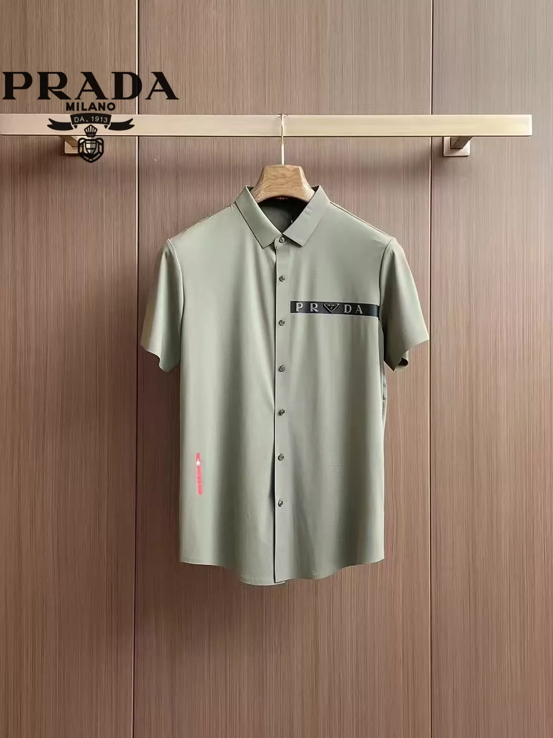 Reliable 7504 Prada Shirts Short Sleeved For Men