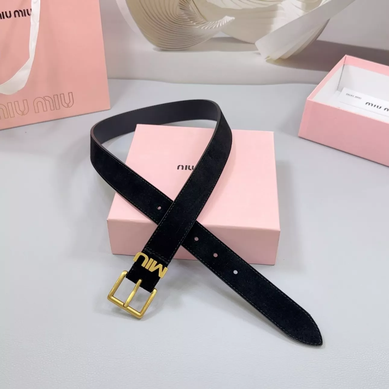 Reliable 756 MIU MIU AAA Quality Belts In 3.0cm For Women