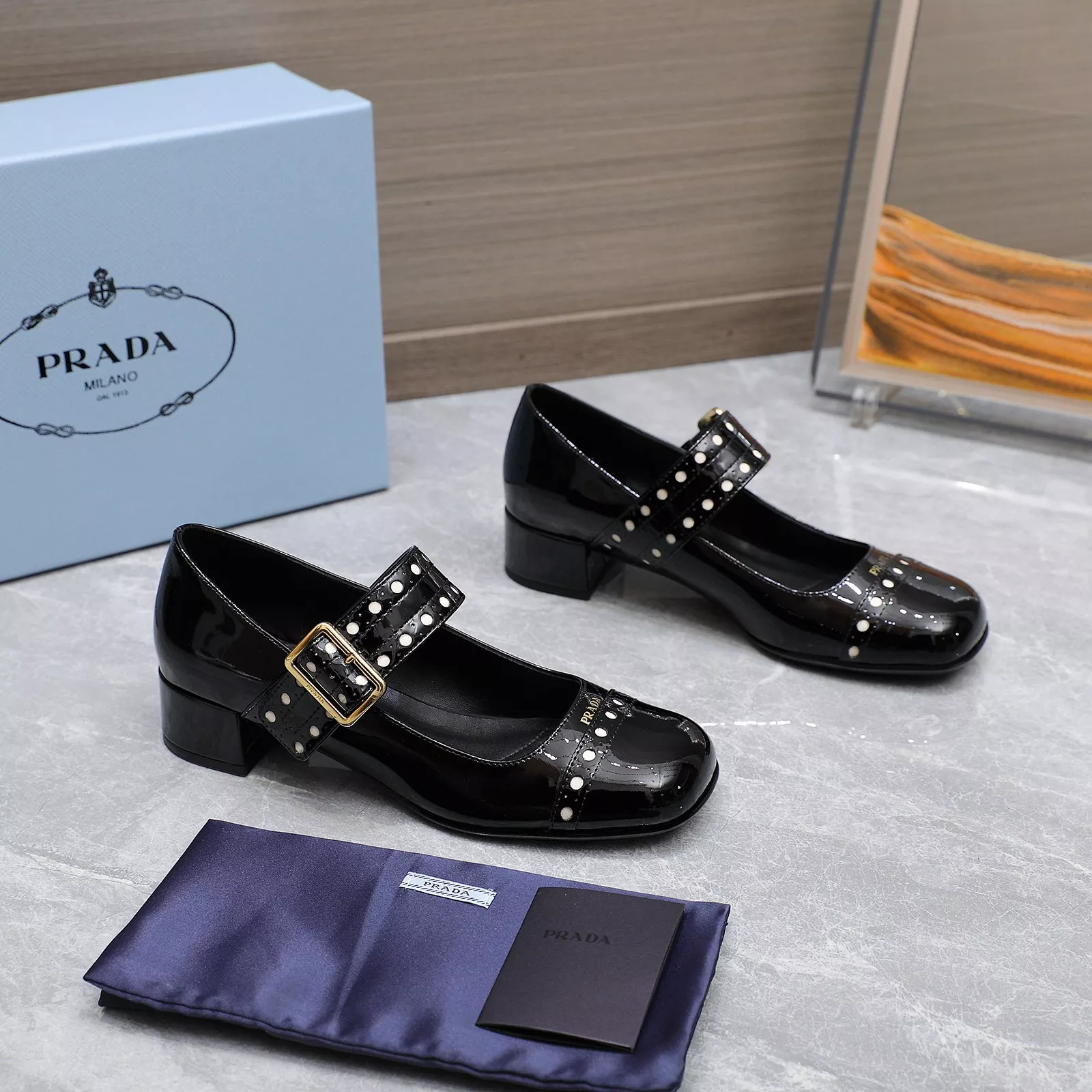 Reliable 9354 Prada High-heeled Shoes For Women