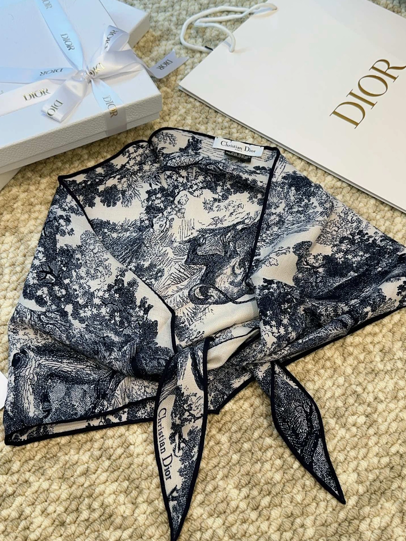 Reliable 9588 Christian Dior Silk Scarf