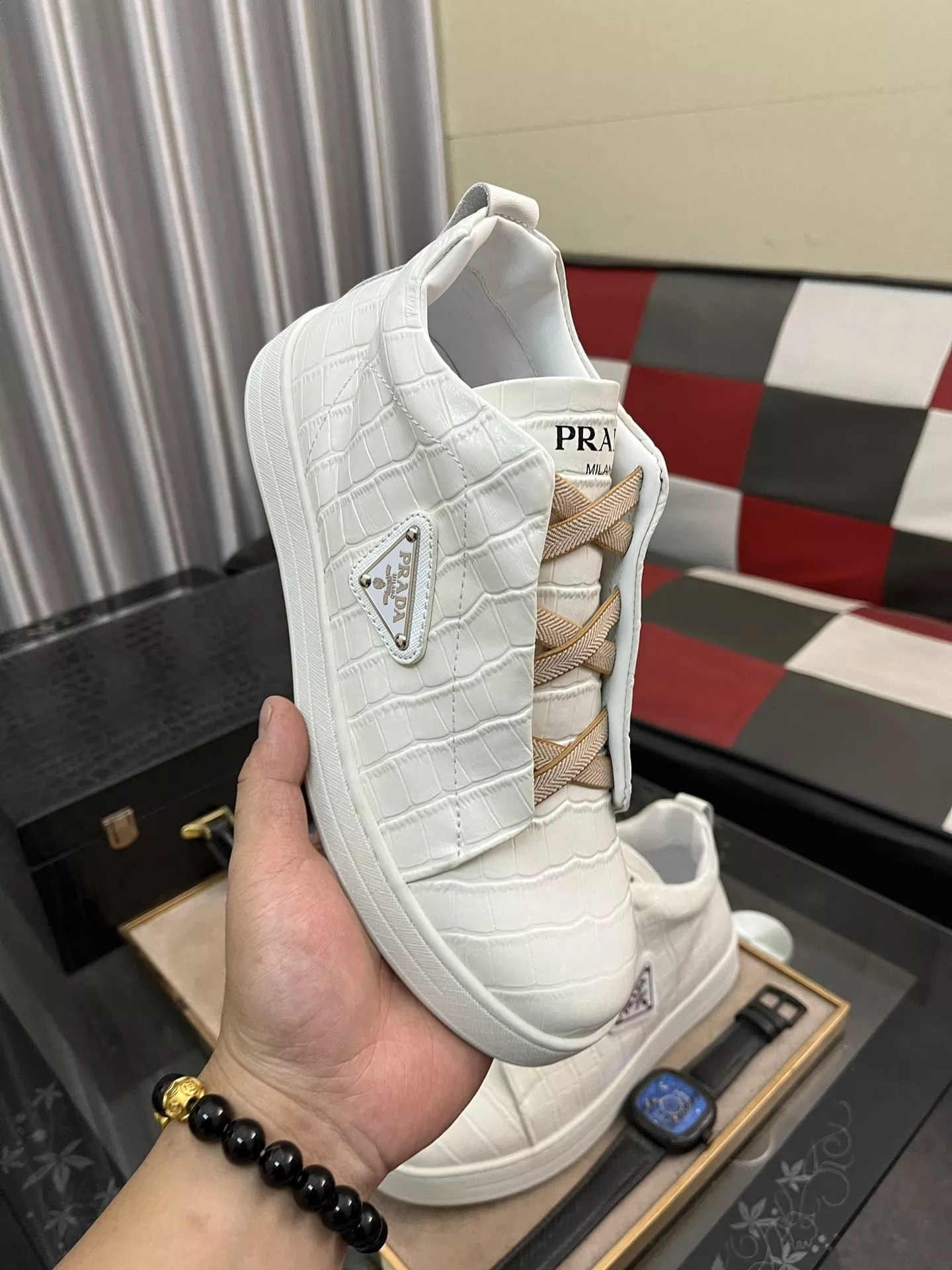 Reliable 9789 Prada High Top Shoes For Men