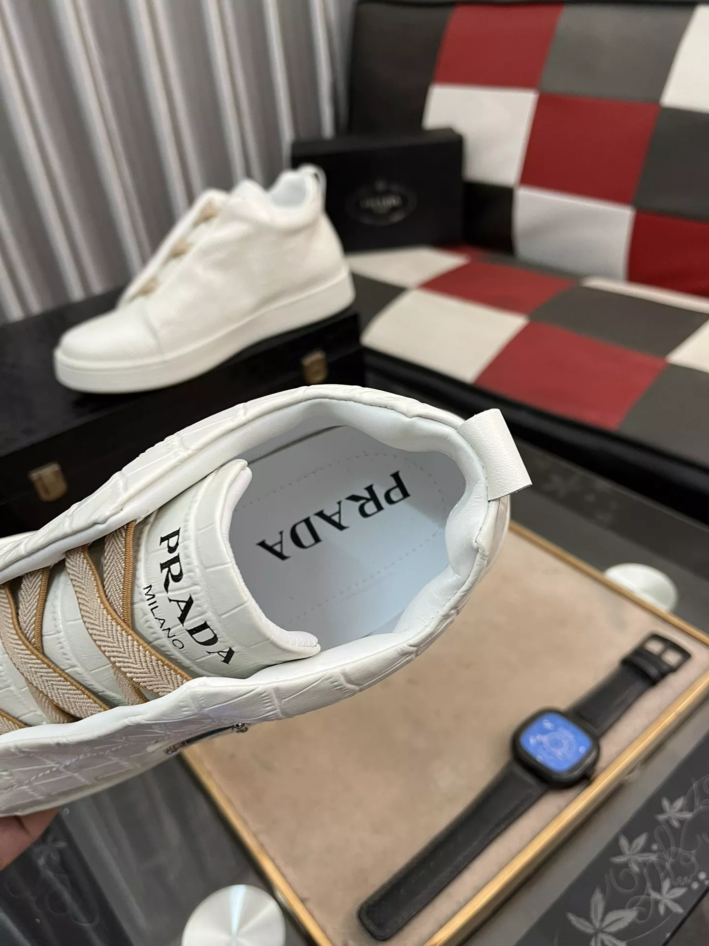 Reliable 9789 Prada High Top Shoes For Men
