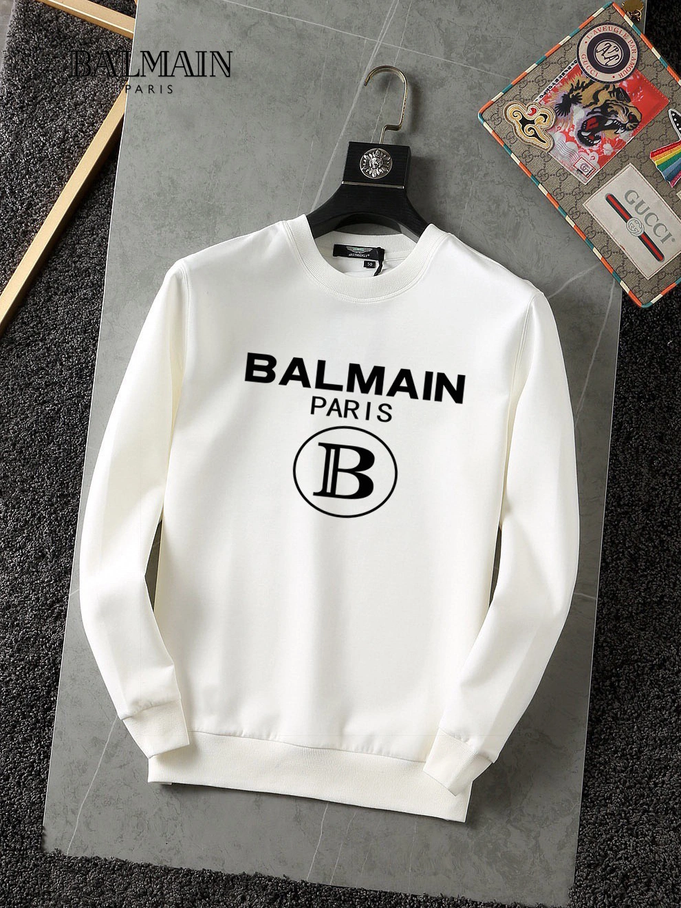 Resilient 2258 Balmain Hoodies Long Sleeved For Men