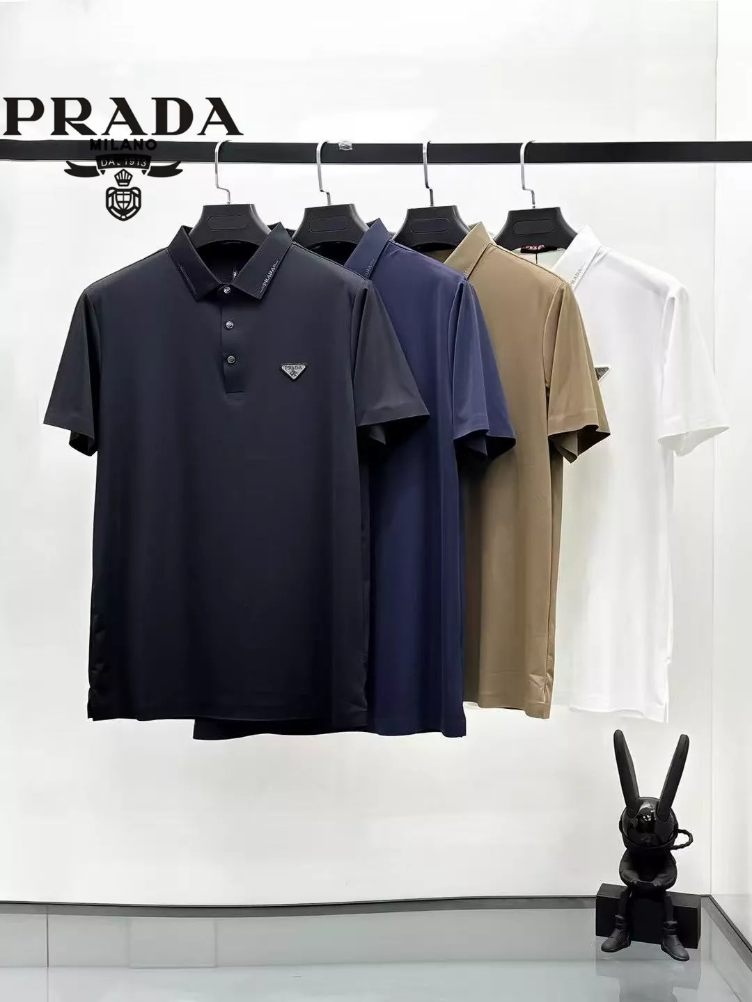 Resilient 2986 Prada T-Shirts Short Sleeved For Men