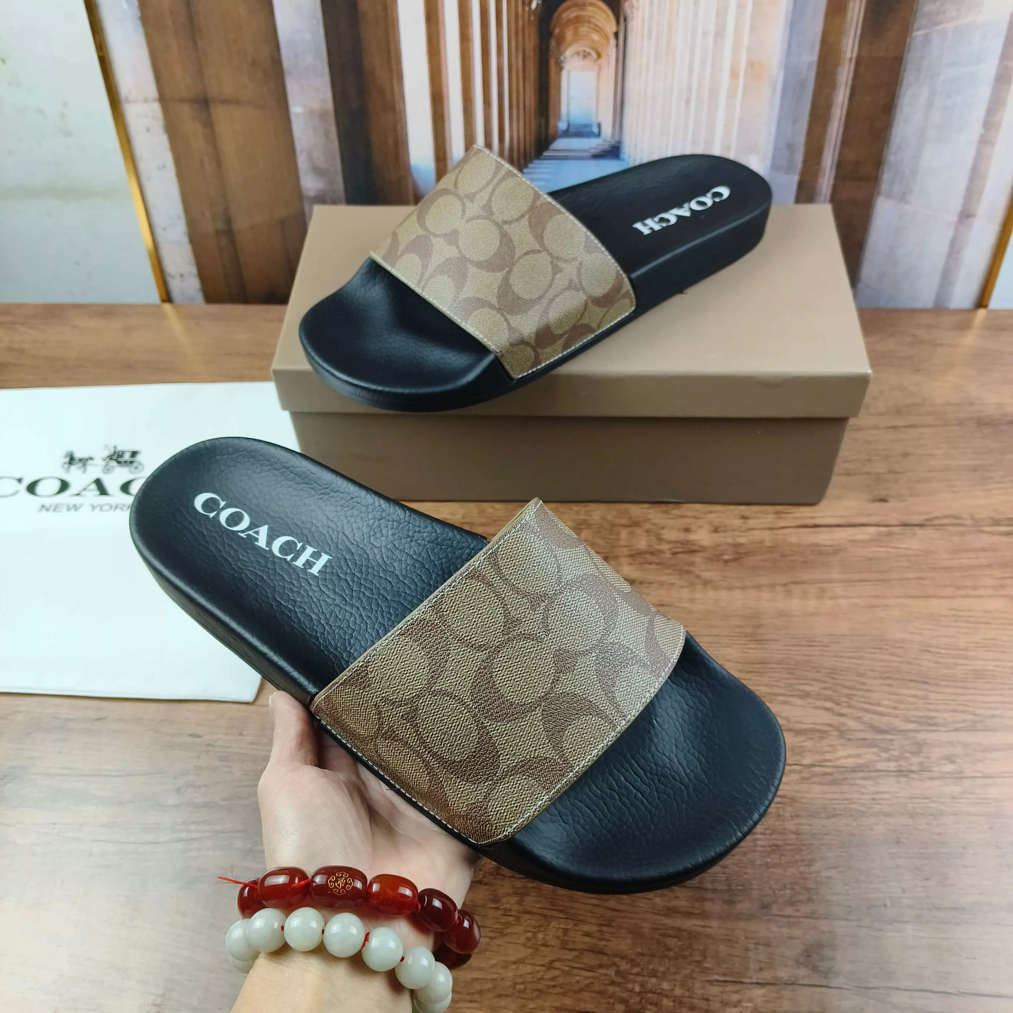 Resilient 3245 Coach Slippers For Men
