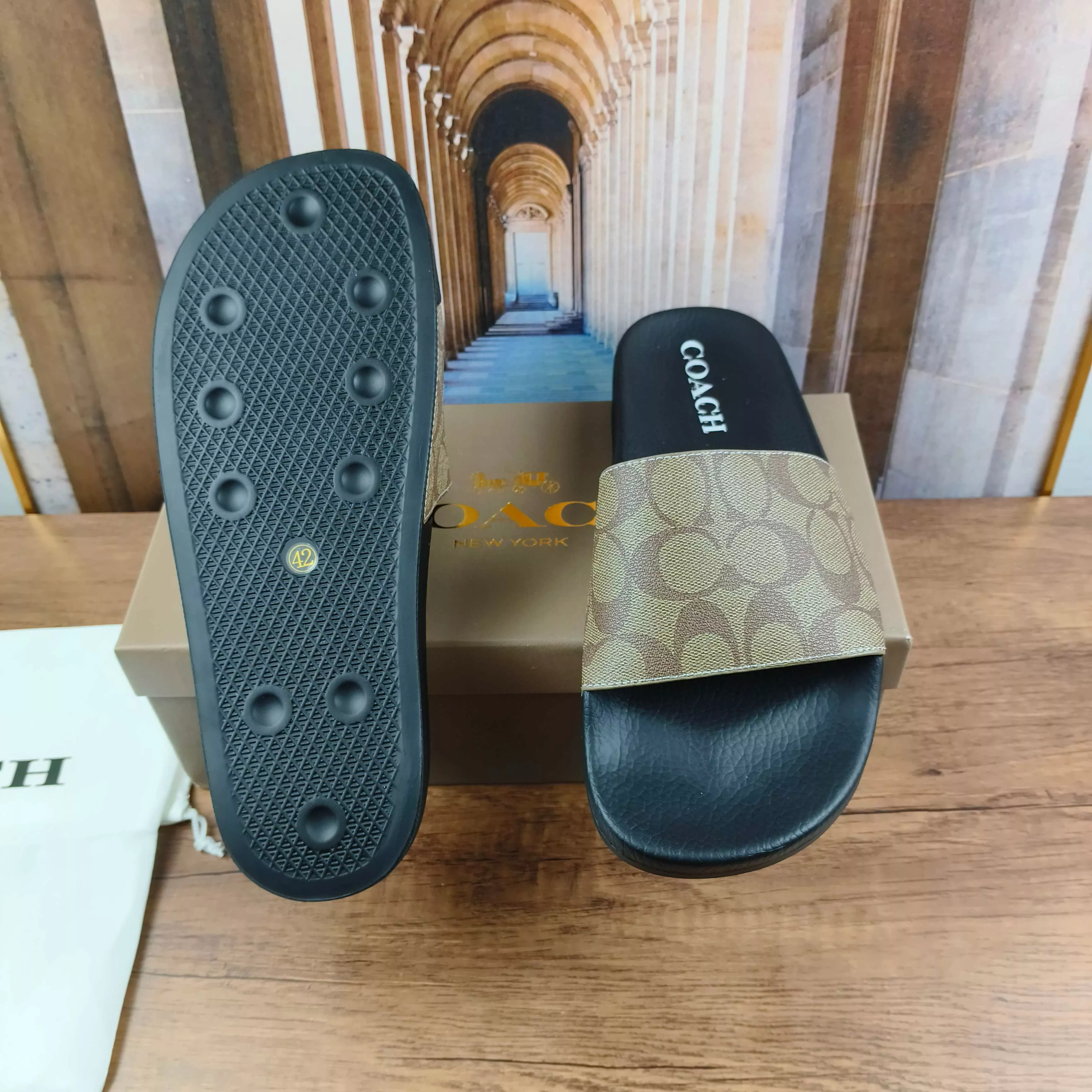 Resilient 3245 Coach Slippers For Men