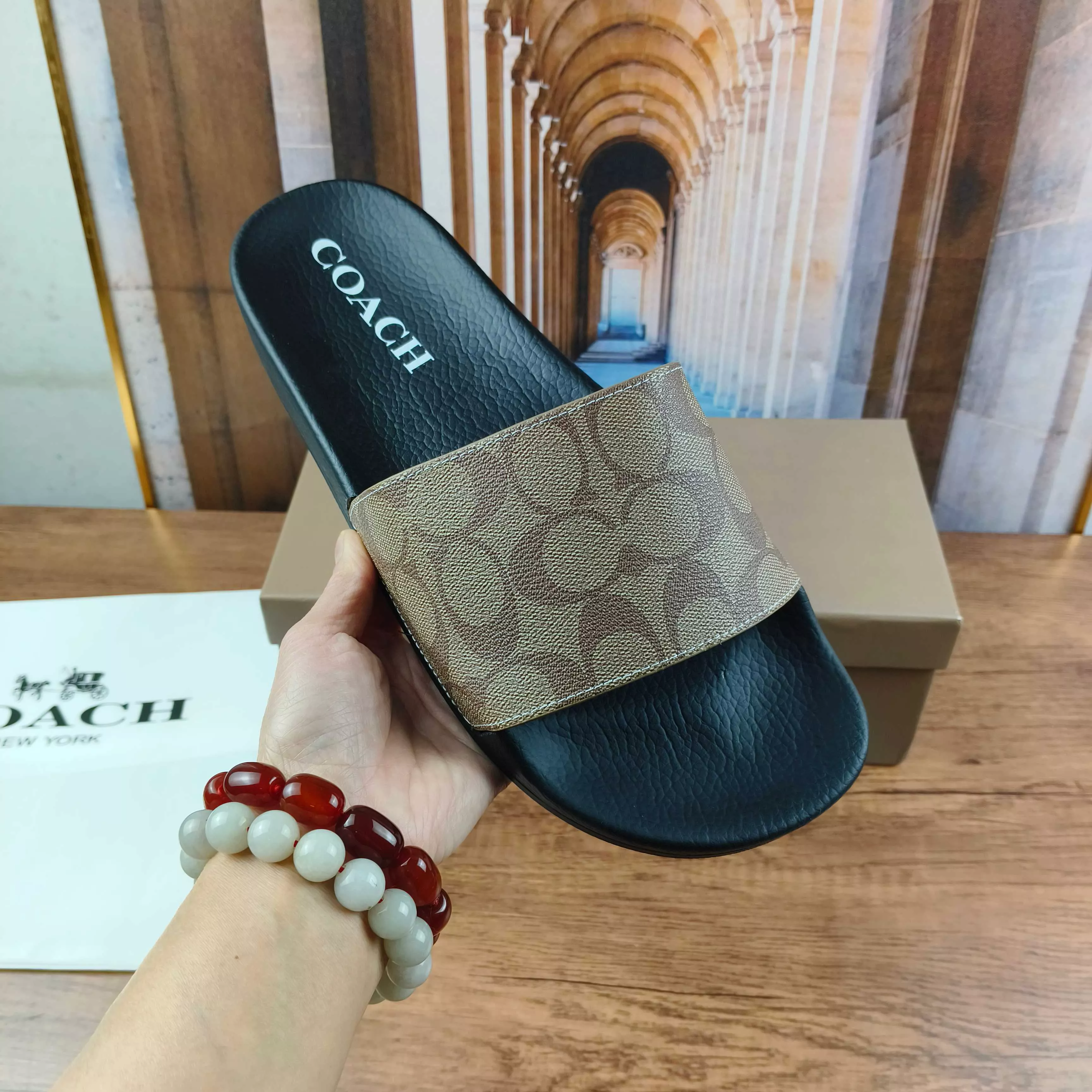 Resilient 3245 Coach Slippers For Men