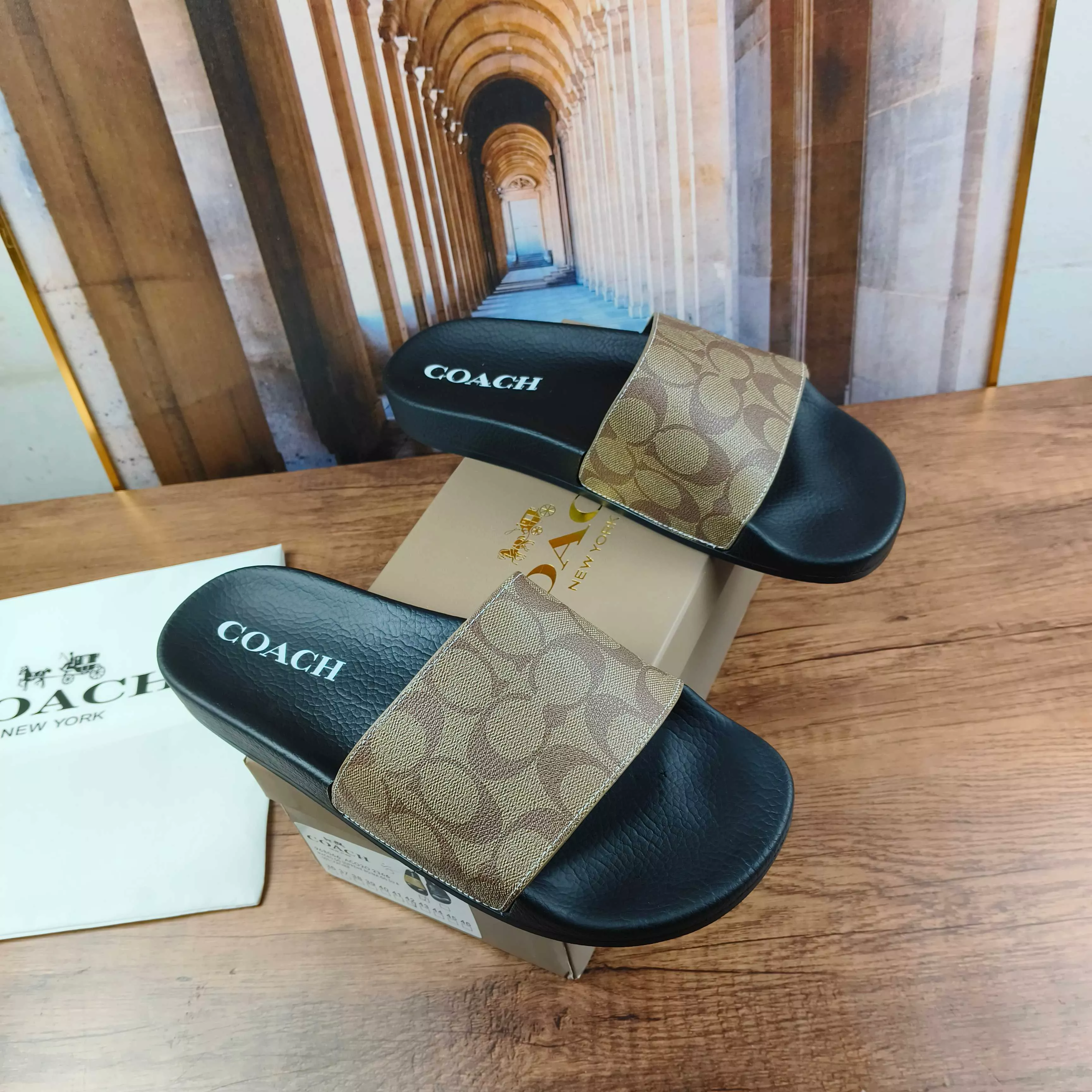 Resilient 3245 Coach Slippers For Men