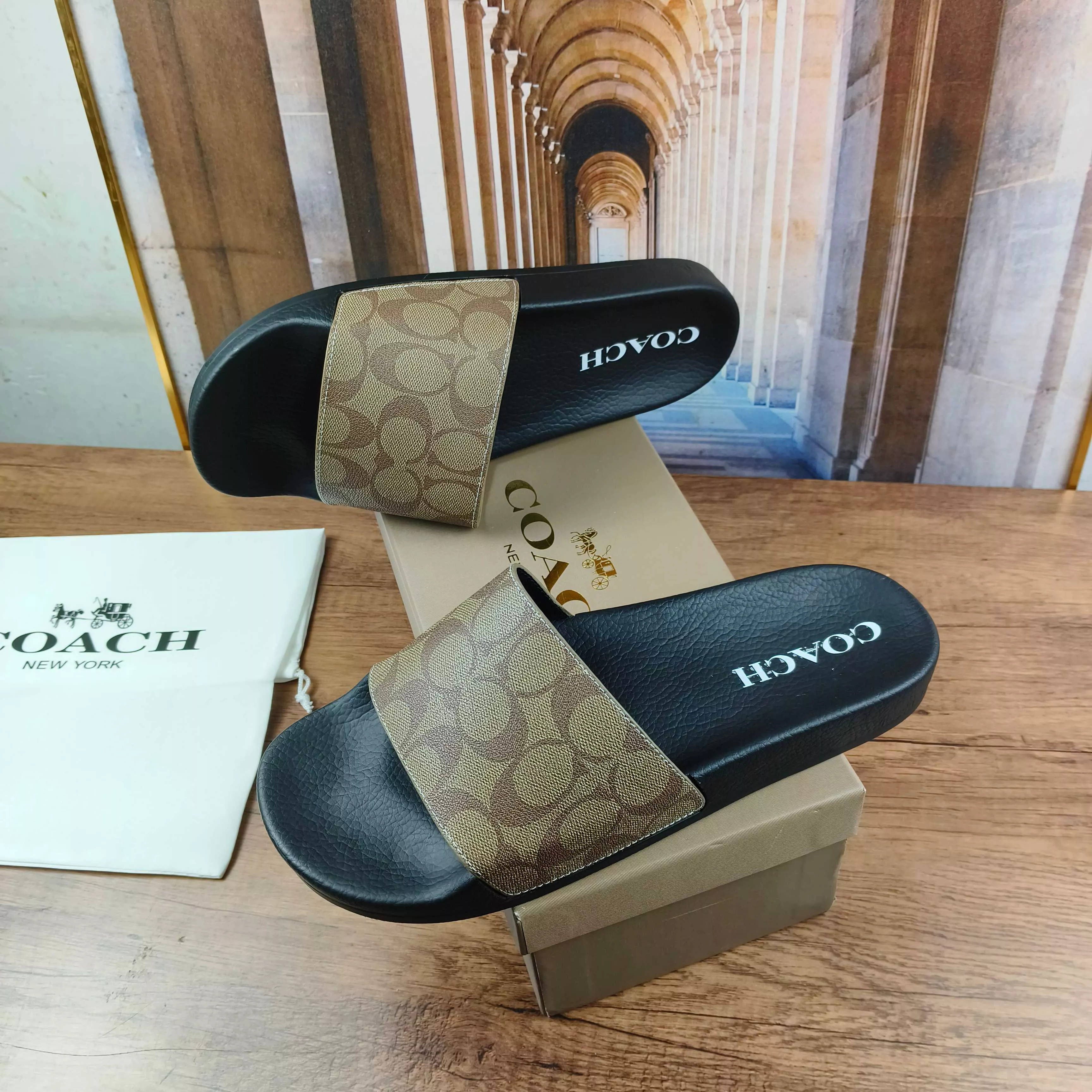 Resilient 3245 Coach Slippers For Men