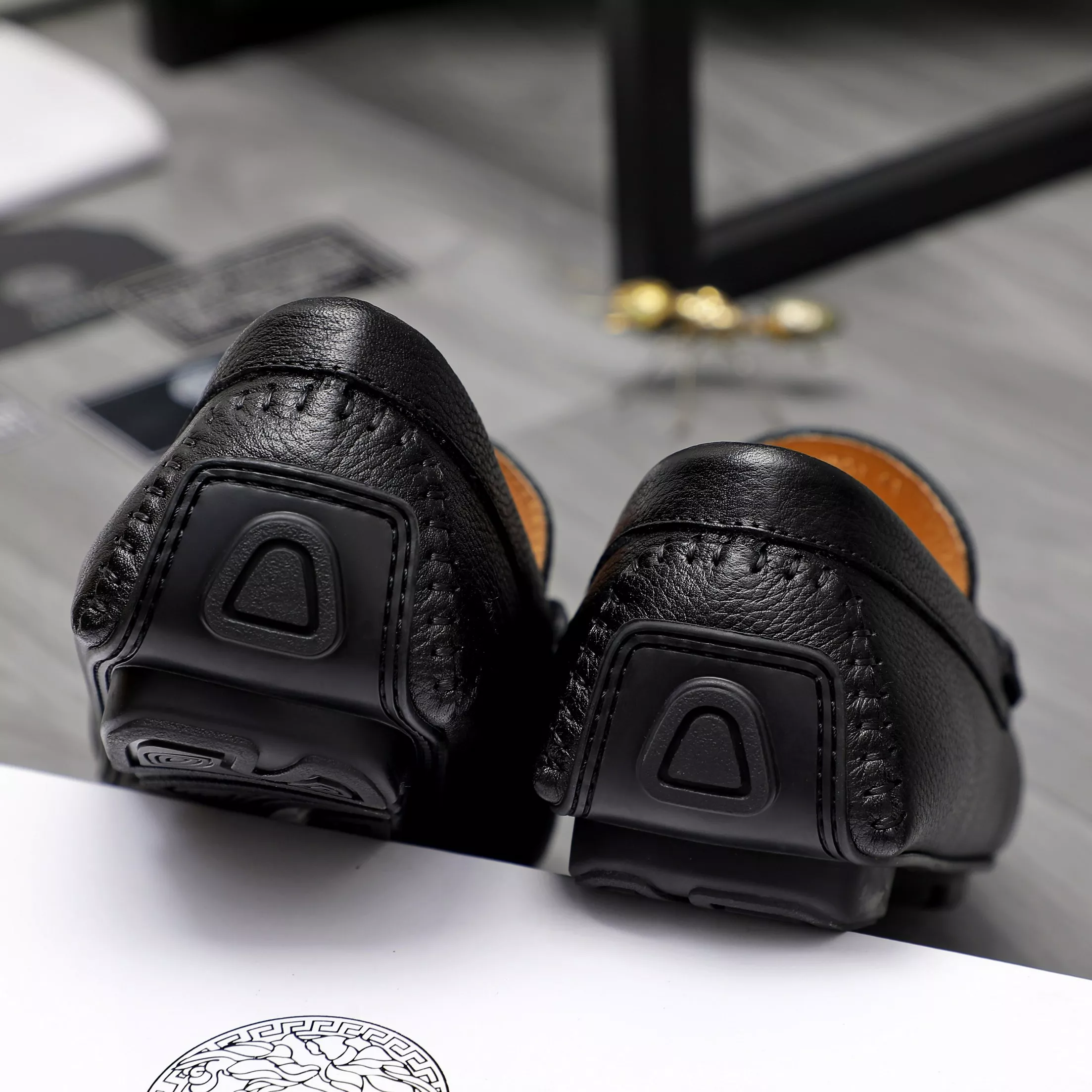 Resilient 3643 Versace Leather Shoes For Men
