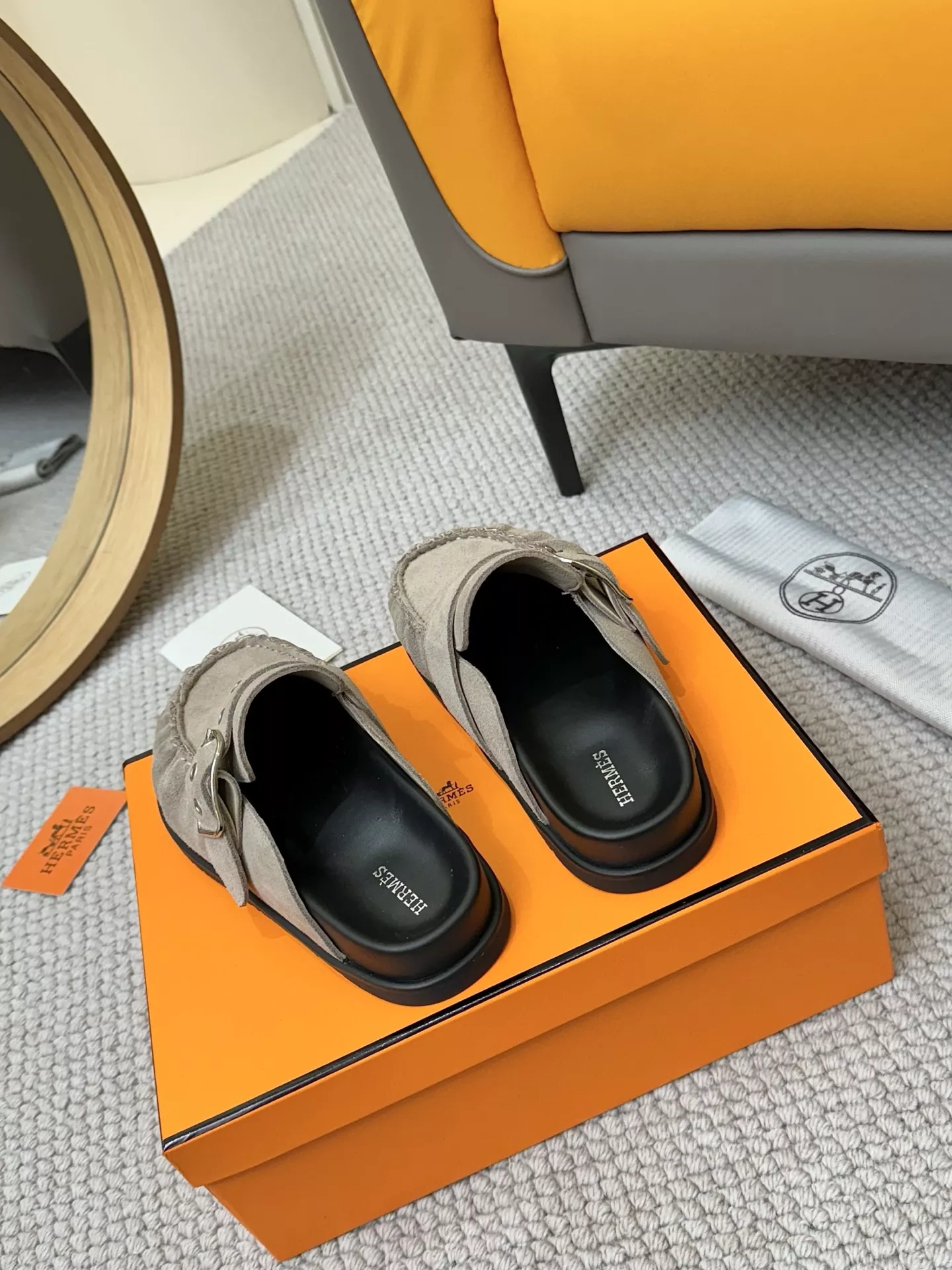 Resilient 4087 Hermes Slippers For Men