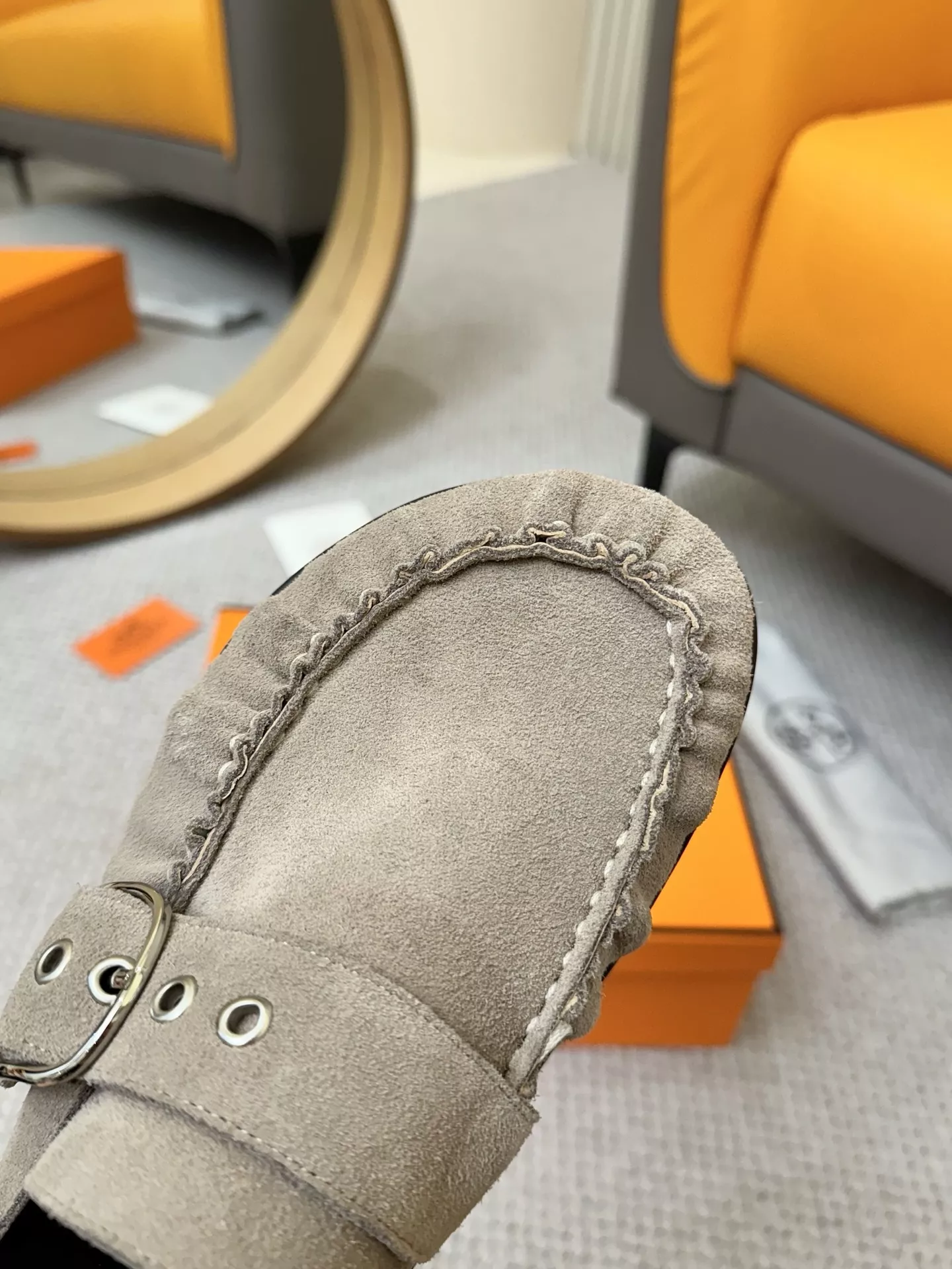 Resilient 4087 Hermes Slippers For Men