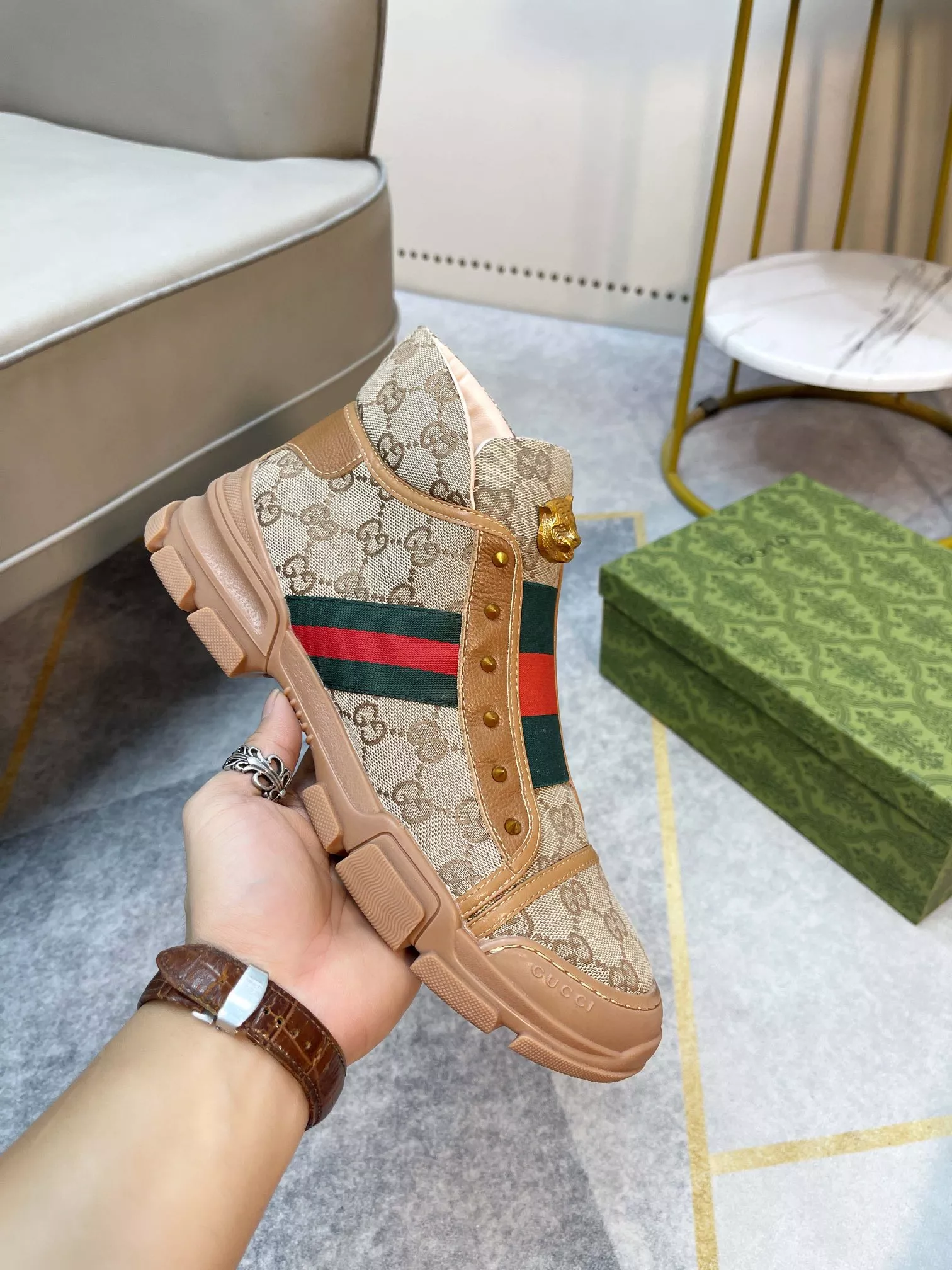 Resilient 4521 Gucci Boots For Men