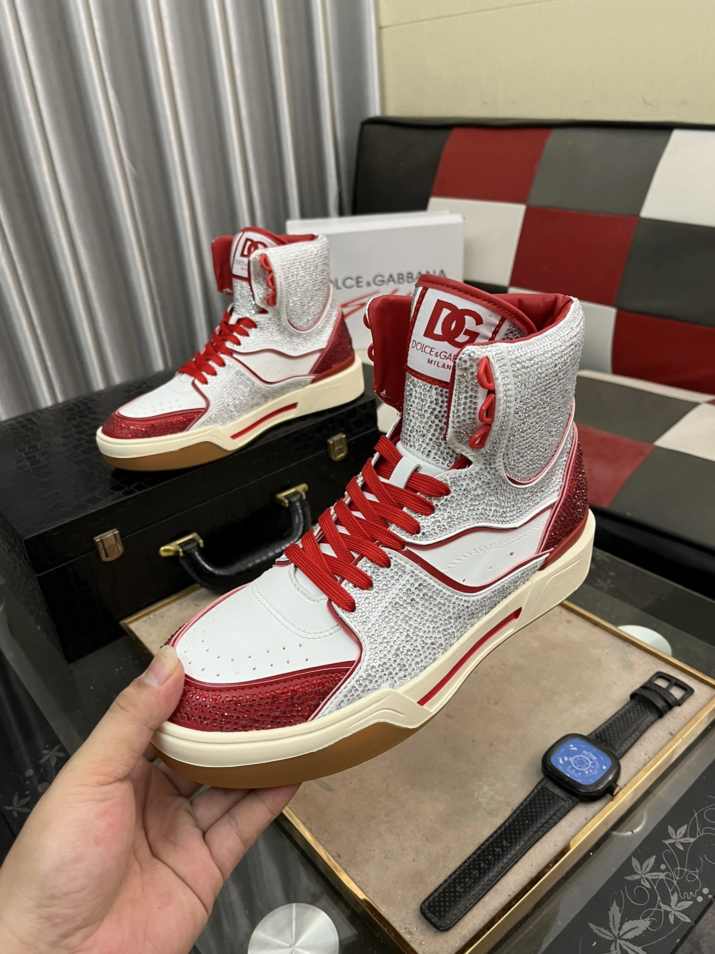 Resilient 4703 Dolce & Gabbana D&G High Top Shoes For Men