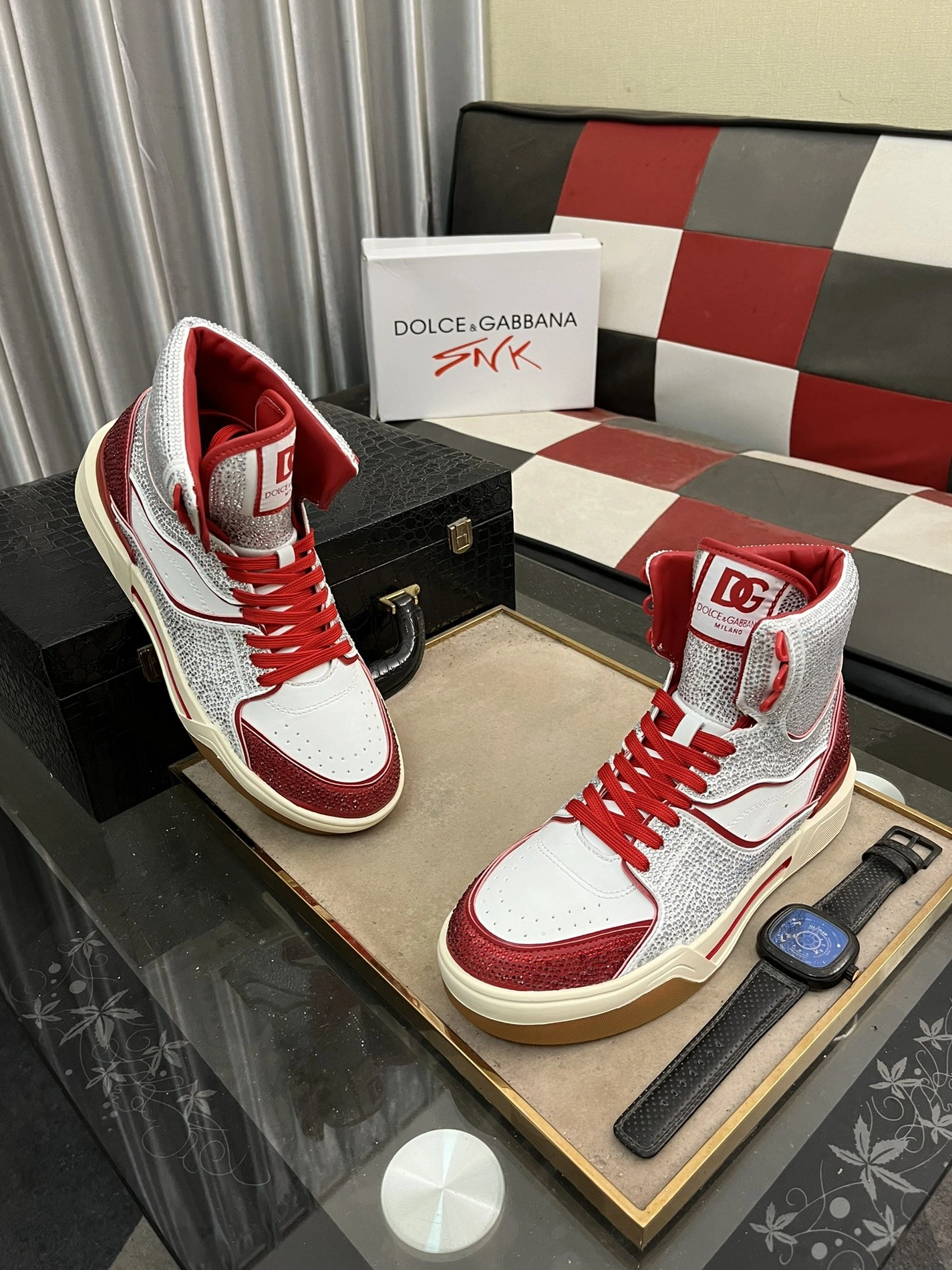 Resilient 4703 Dolce & Gabbana D&G High Top Shoes For Men