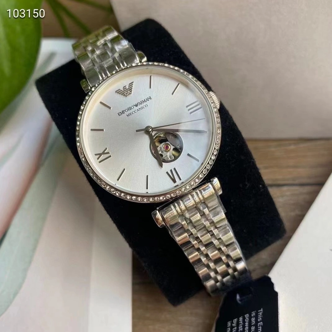 Resilient 4854 Armani AAA Quality Watches In Silver For Women