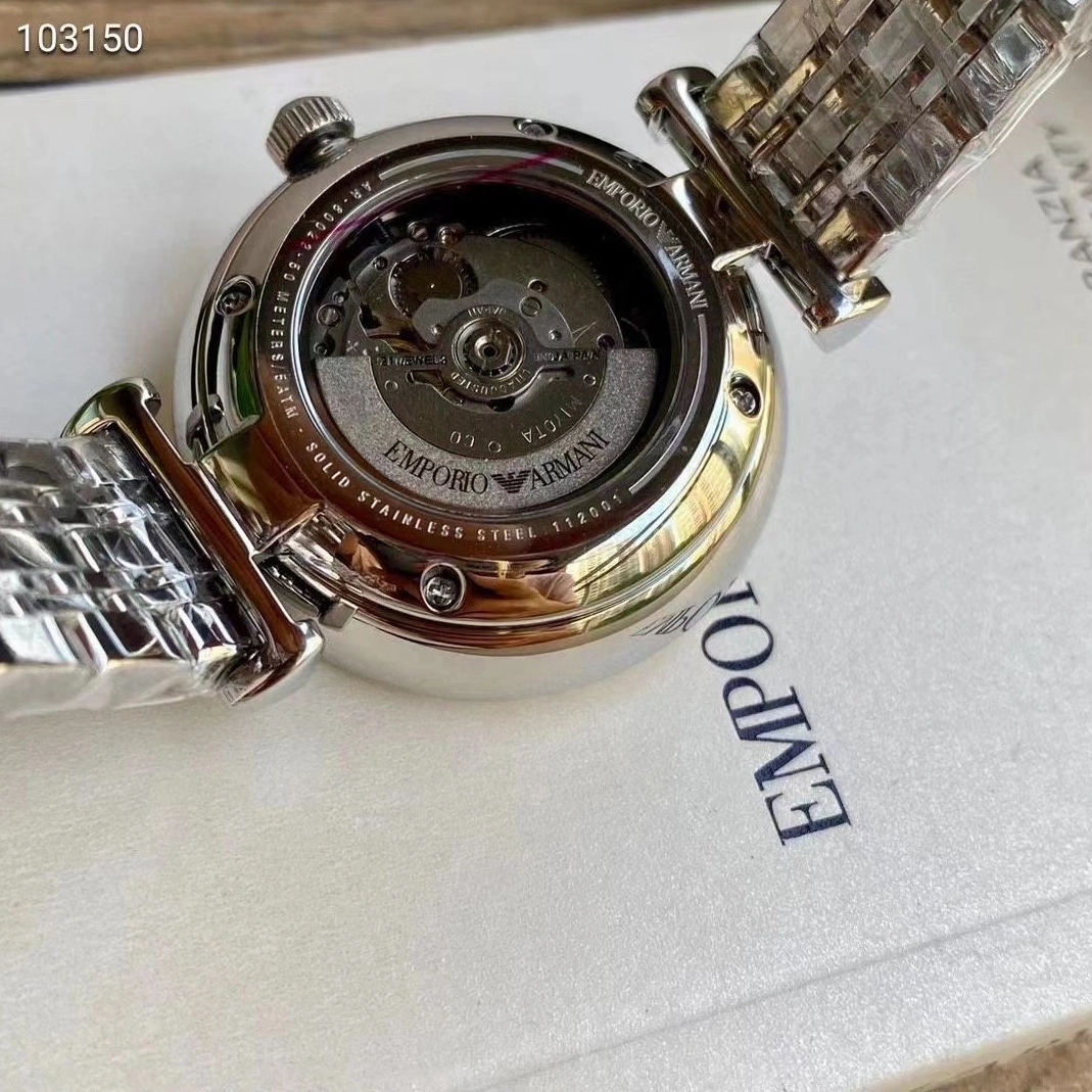 Resilient 4854 Armani AAA Quality Watches In Silver For Women