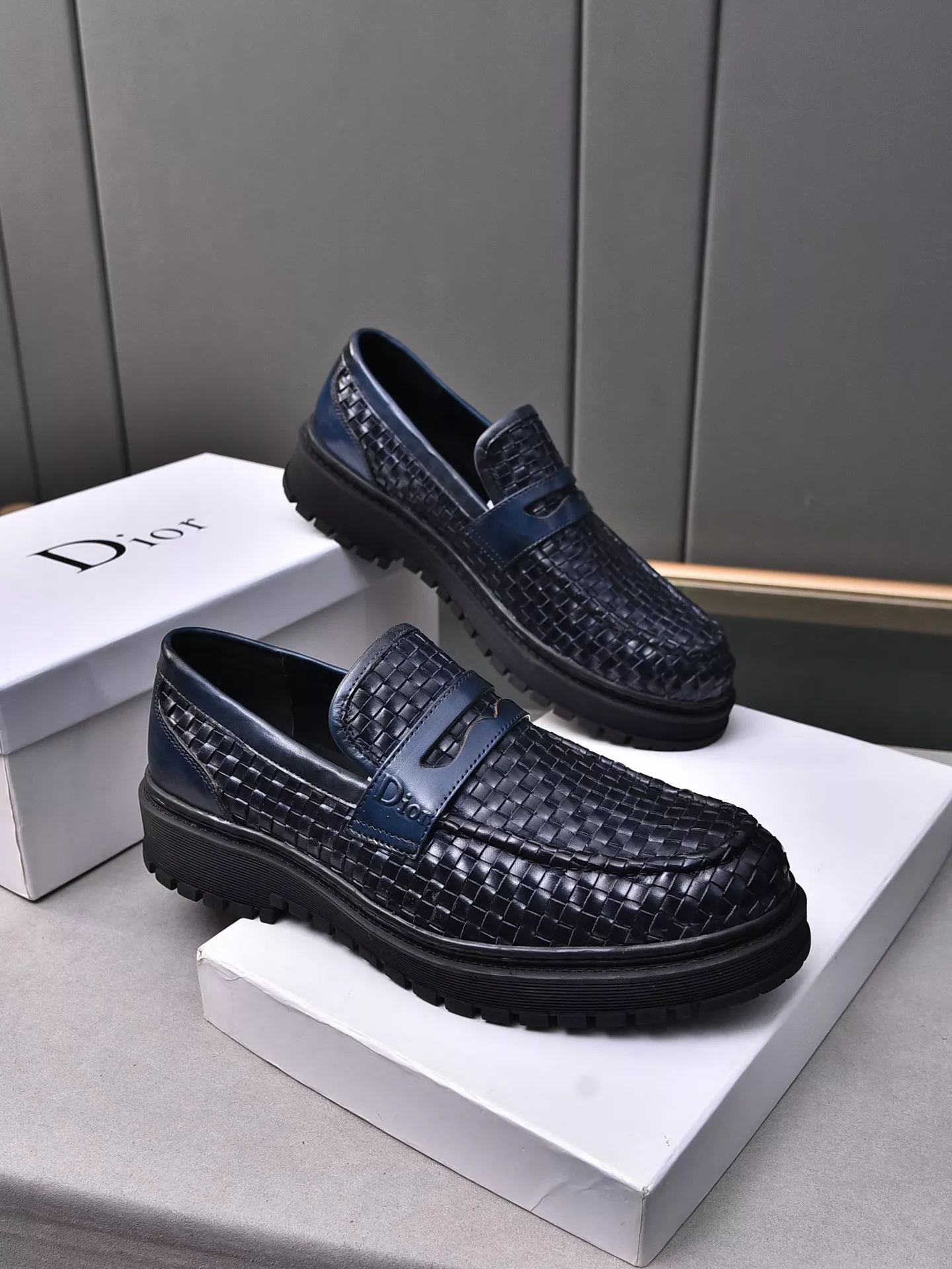 Resilient 7324 Christian Dior Leather Shoes For Men
