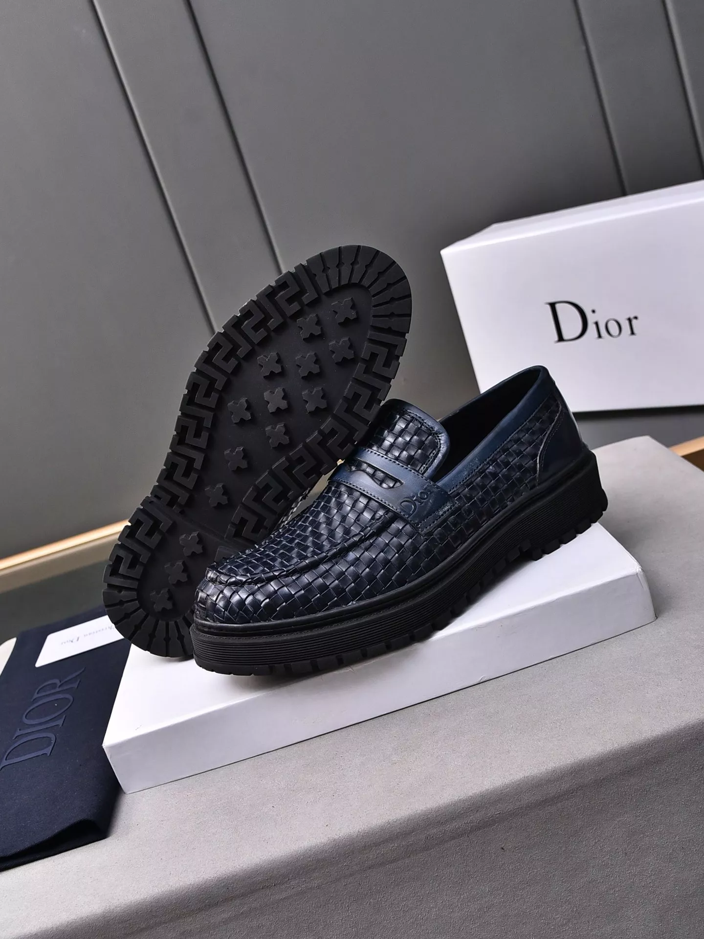 Resilient 7324 Christian Dior Leather Shoes For Men