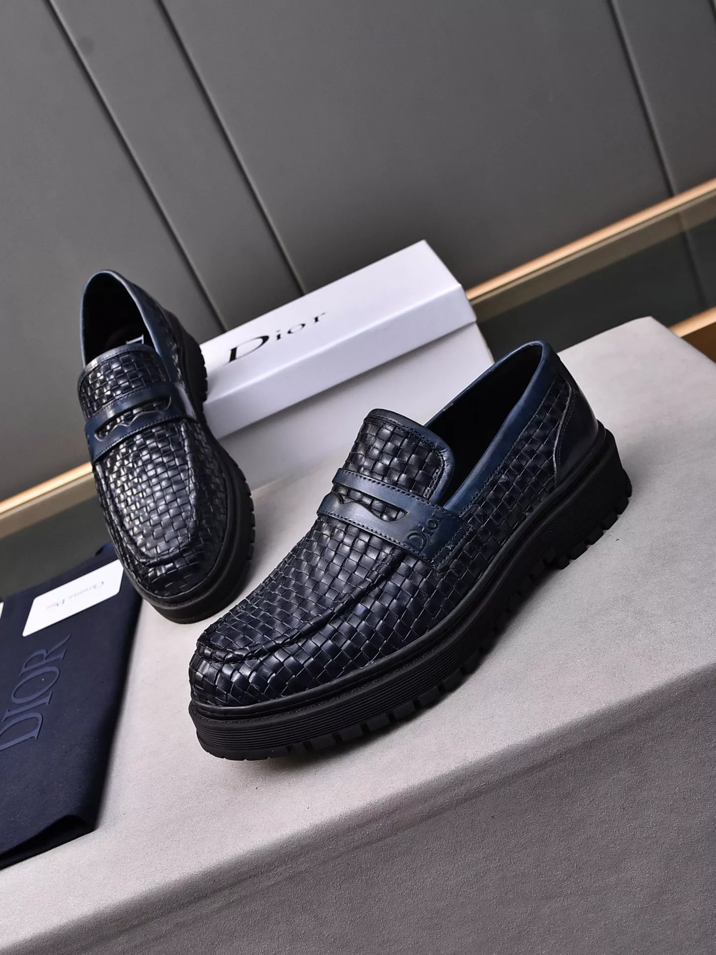 Resilient 7324 Christian Dior Leather Shoes For Men
