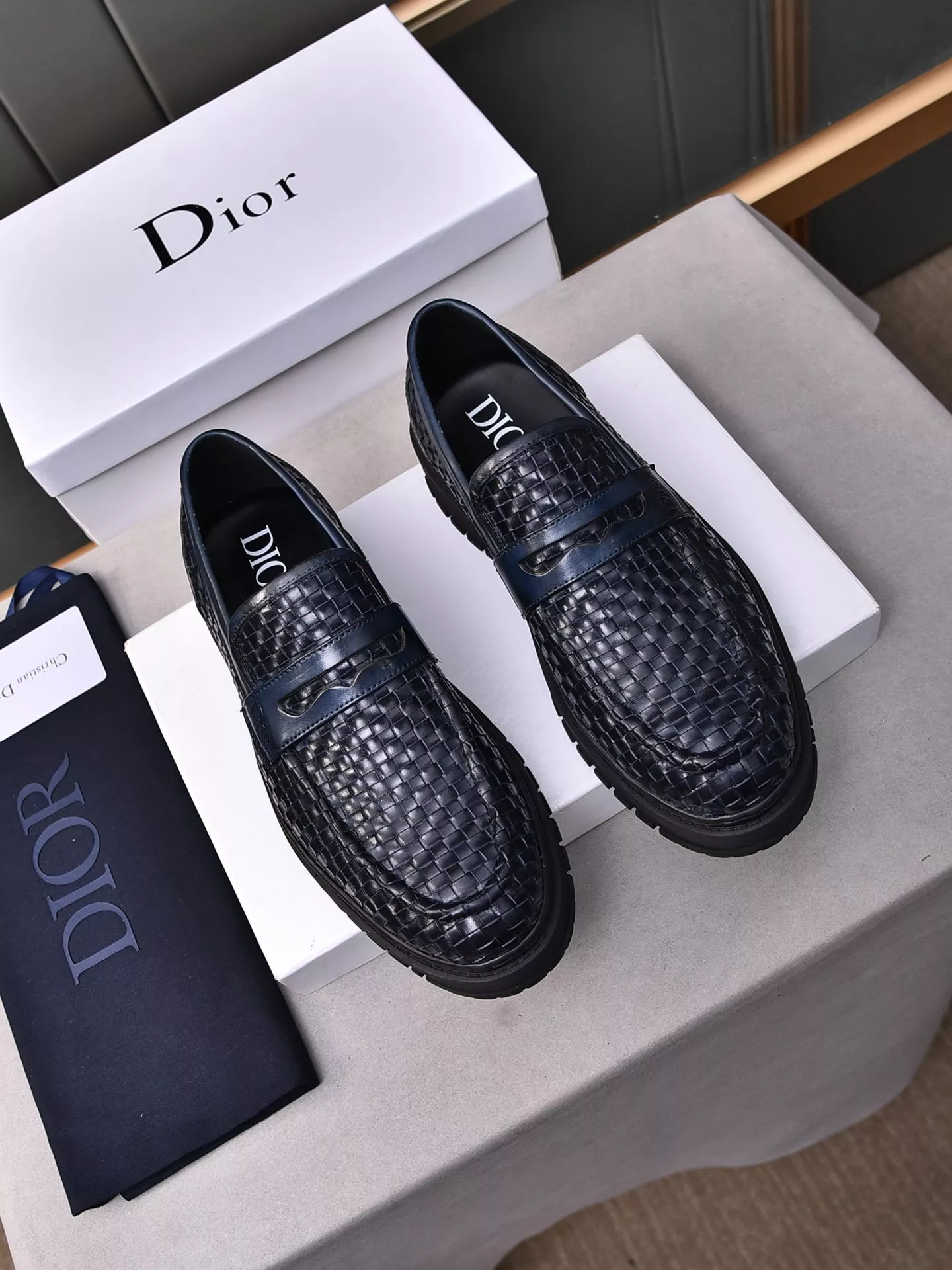 Resilient 7324 Christian Dior Leather Shoes For Men