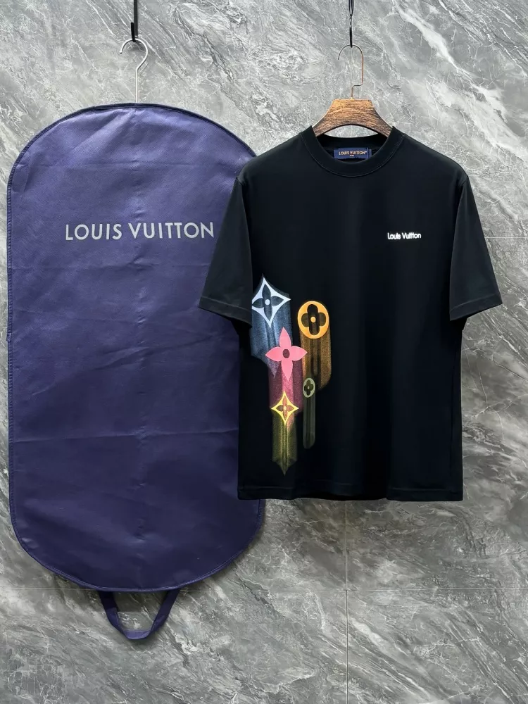 Resilient 8163 Louis Vuitton LV T-Shirts Short Sleeved For Unisex