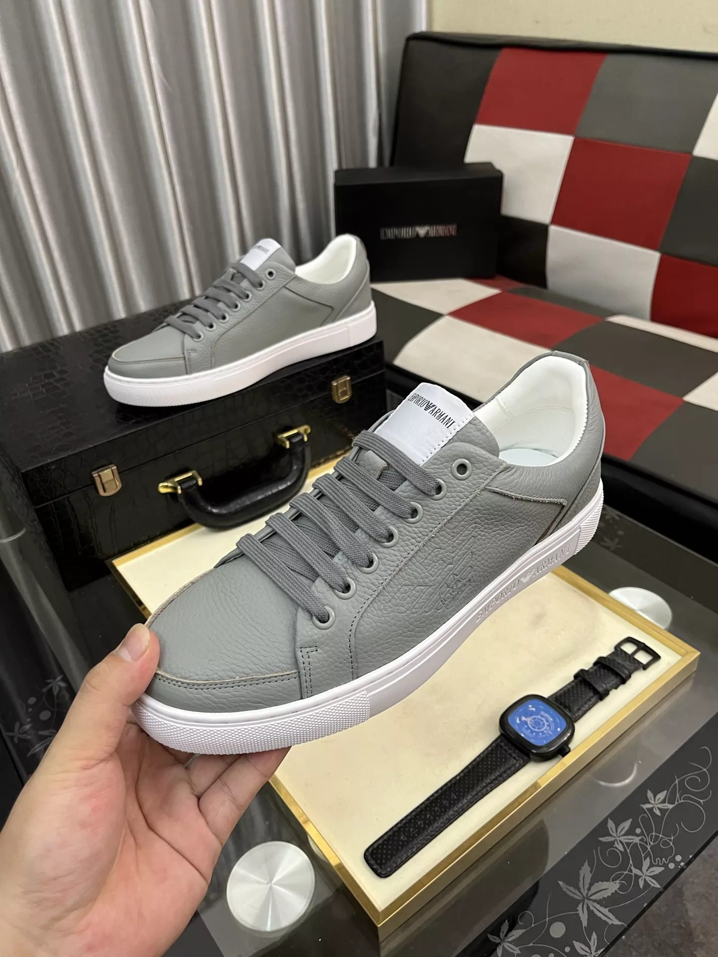 Resilient 8549 Armani Casual Shoes For Men