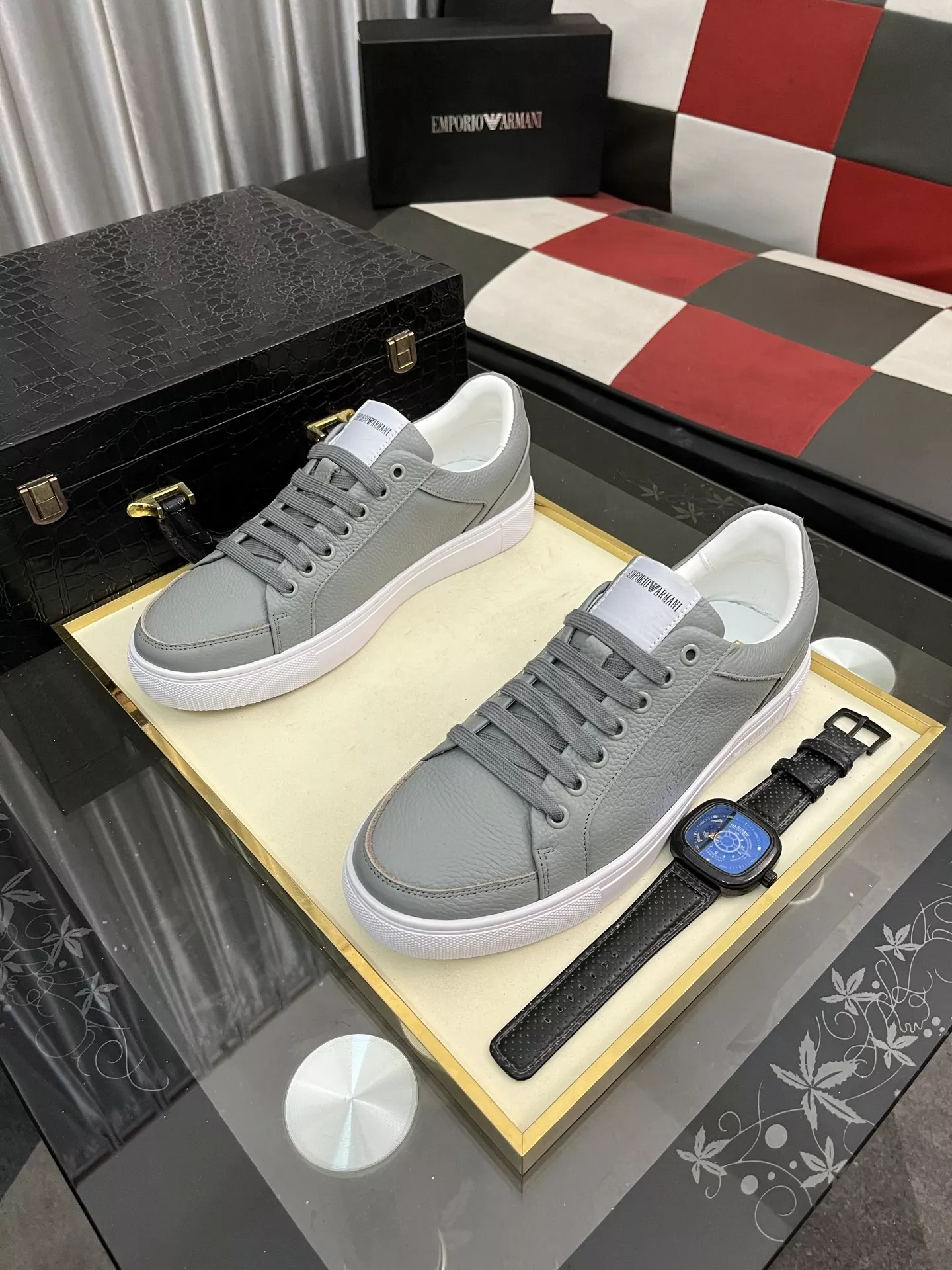 Resilient 8549 Armani Casual Shoes For Men