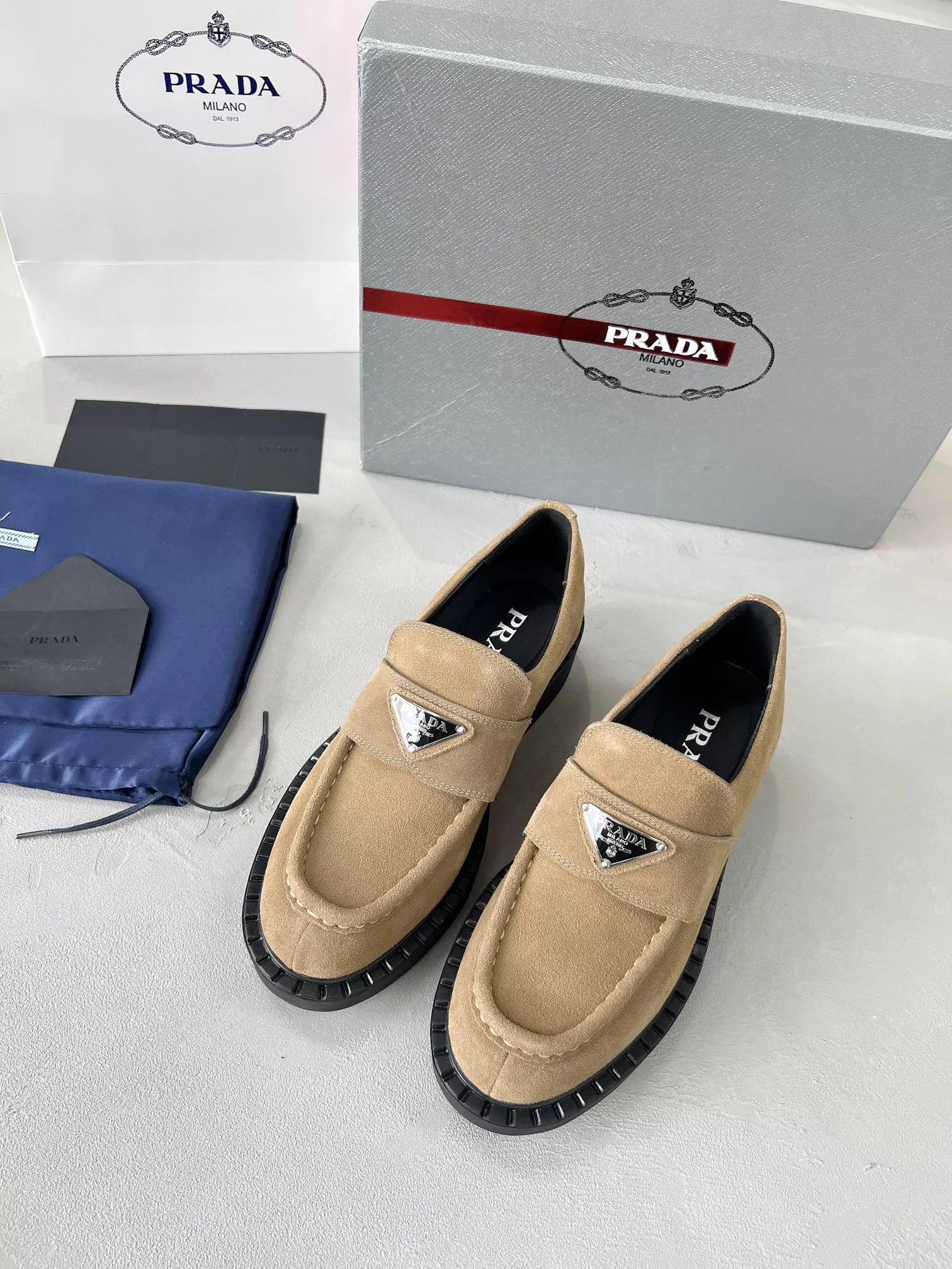 Resilient 8597 Prada Leather Shoes For Men