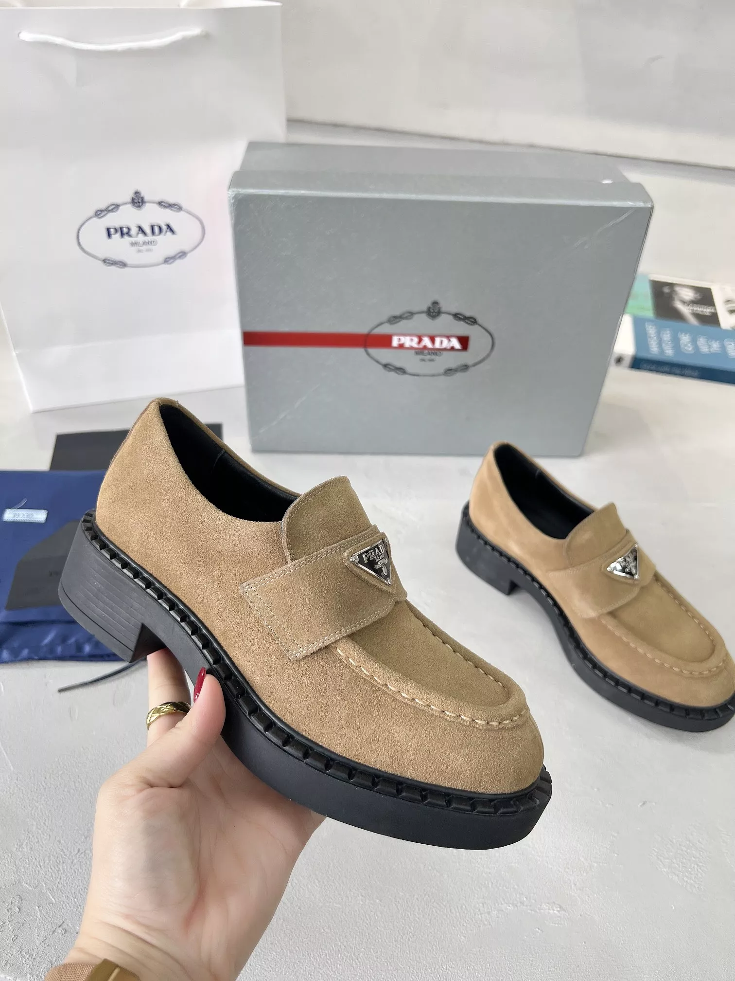 Resilient 8597 Prada Leather Shoes For Men