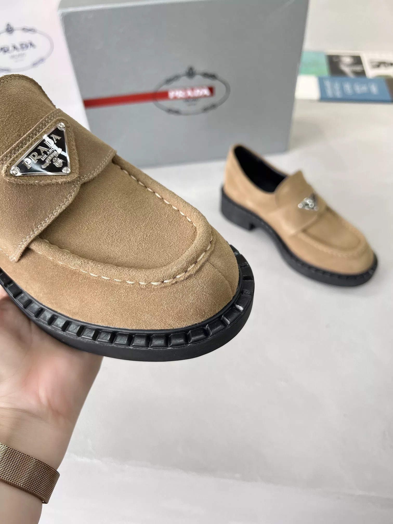 Resilient 8597 Prada Leather Shoes For Men