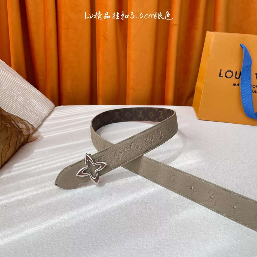 Resilient 8626 Louis Vuitton AAA Quality Belts In 3.0cm For Women