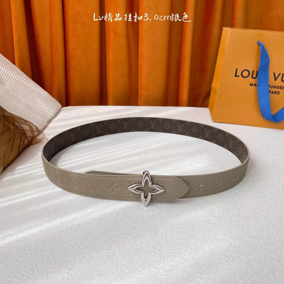 Resilient 8626 Louis Vuitton AAA Quality Belts In 3.0cm For Women