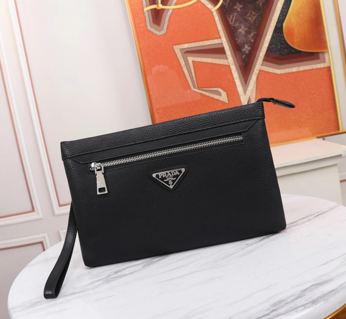 Resilient 8739 Prada AAA Man Wallets