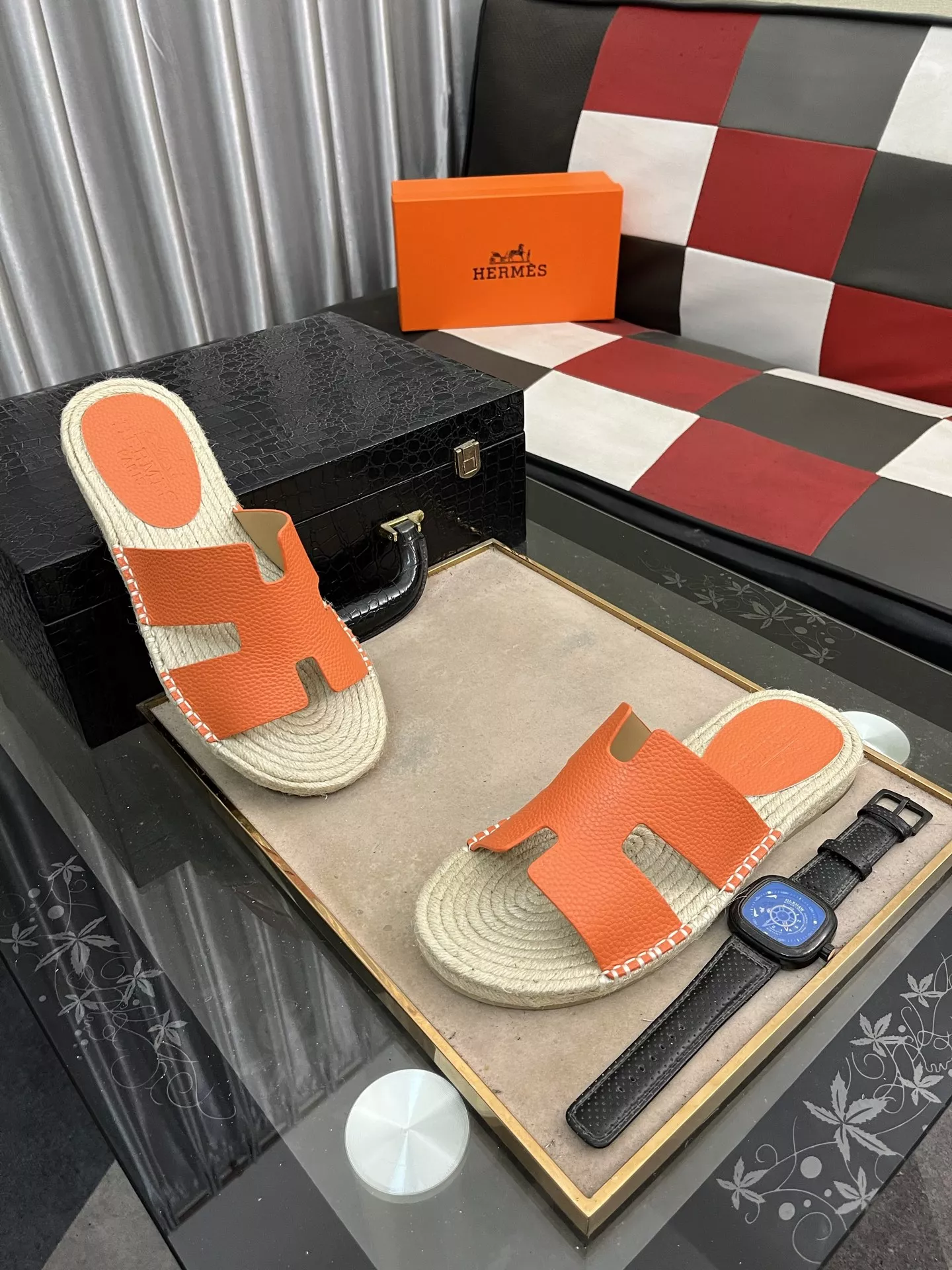 Resilient 8997 Hermes Slippers For Men