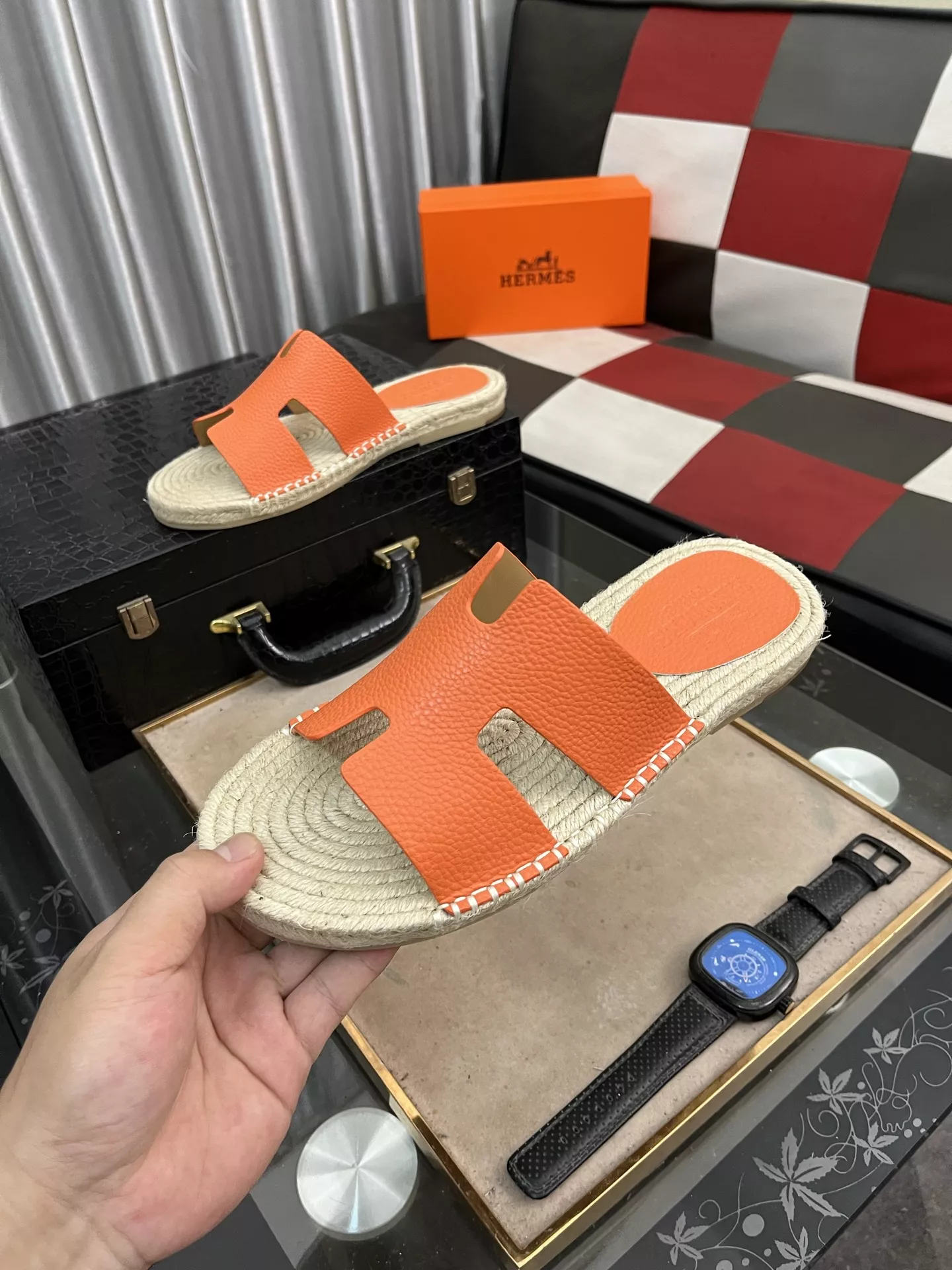 Resilient 8997 Hermes Slippers For Men