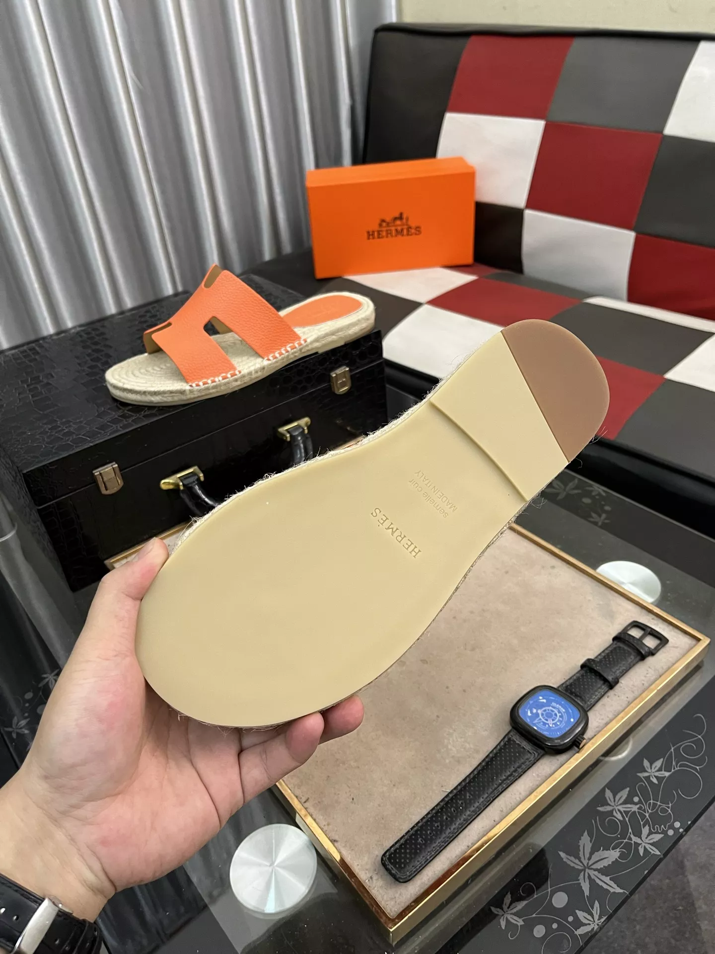 Resilient 8997 Hermes Slippers For Men
