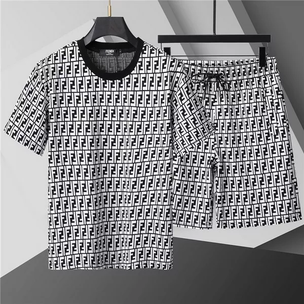 Resilient 9169 Fendi Tracksuits Short Sleeved For Men