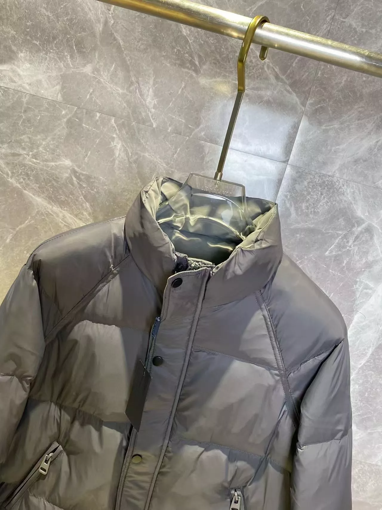 Resilient 9345 Prada Down Feather Coat Long Sleeved For Men
