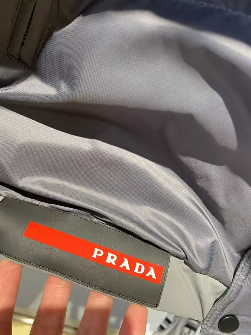 Resilient 9345 Prada Down Feather Coat Long Sleeved For Men