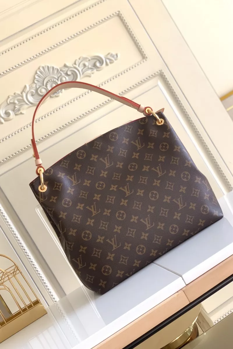 Resilient 9725 Louis Vuitton AAA Quality Handbags In Rose Red For Women