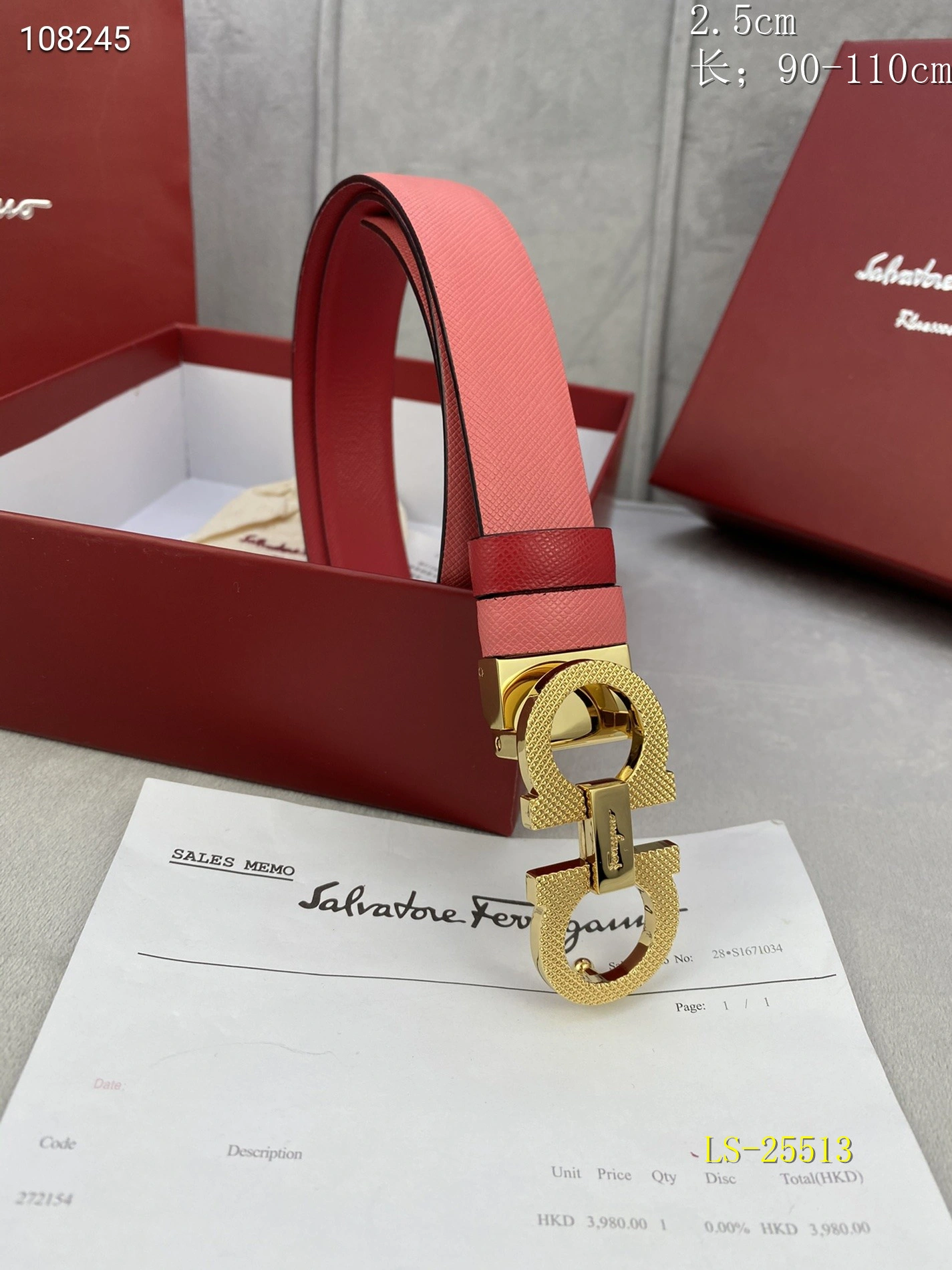 Salvatore Ferragamo AAA  Belts Bright 3998