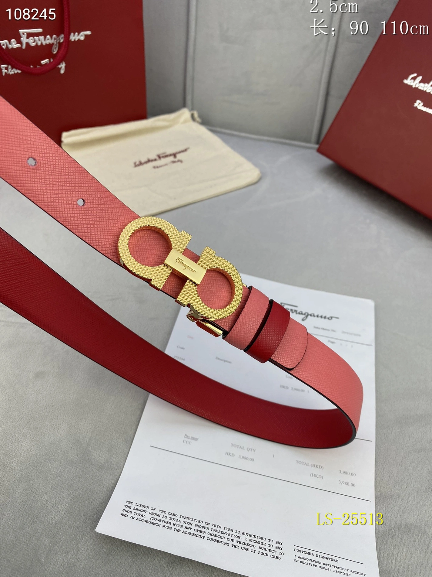 Salvatore Ferragamo AAA  Belts Bright 3998