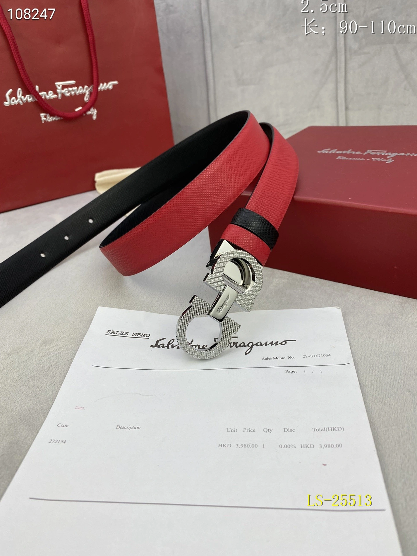Salvatore Ferragamo AAA  Belts Flexible 9906