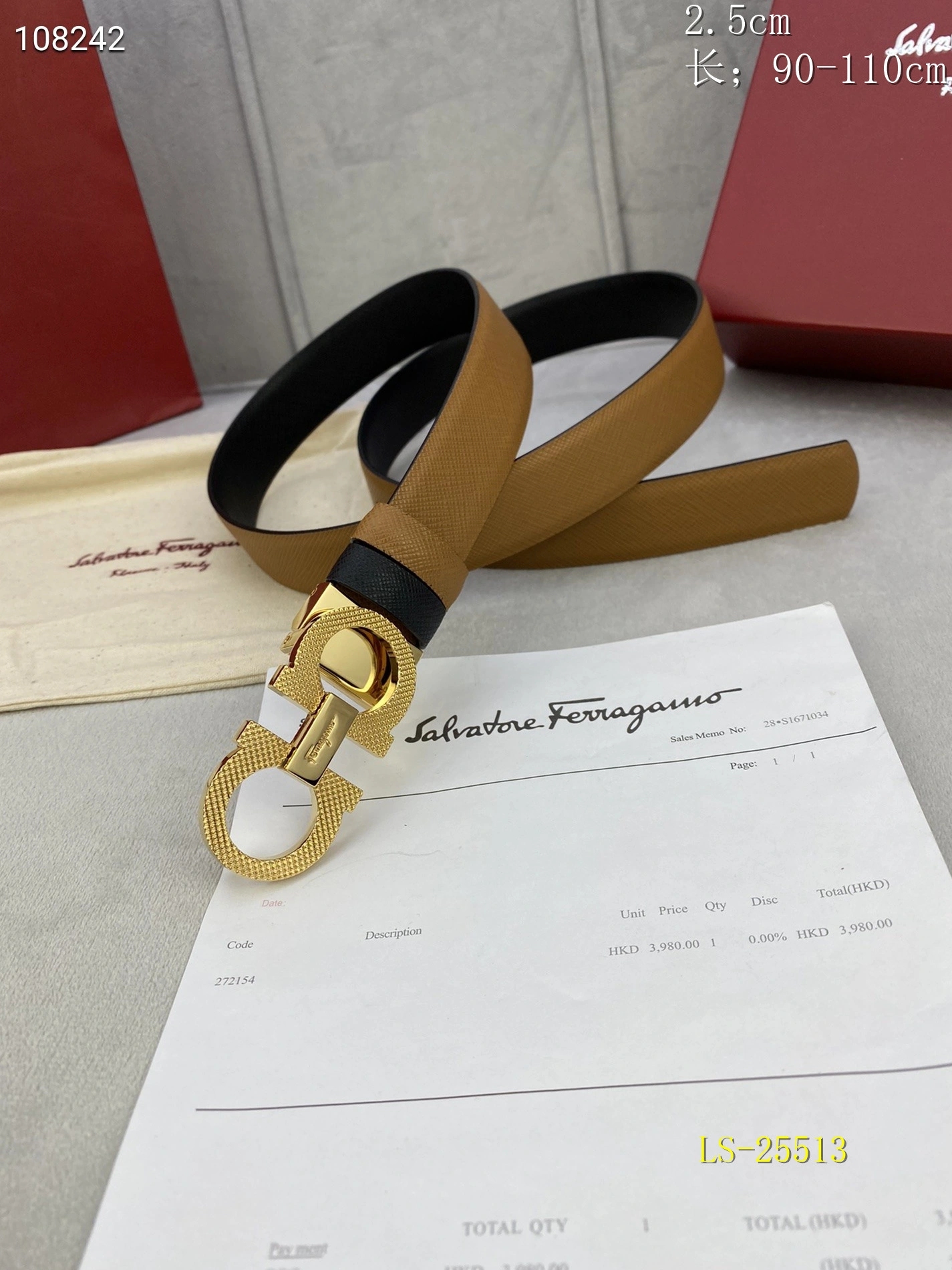 Salvatore Ferragamo AAA  Belts Vibrant 6087