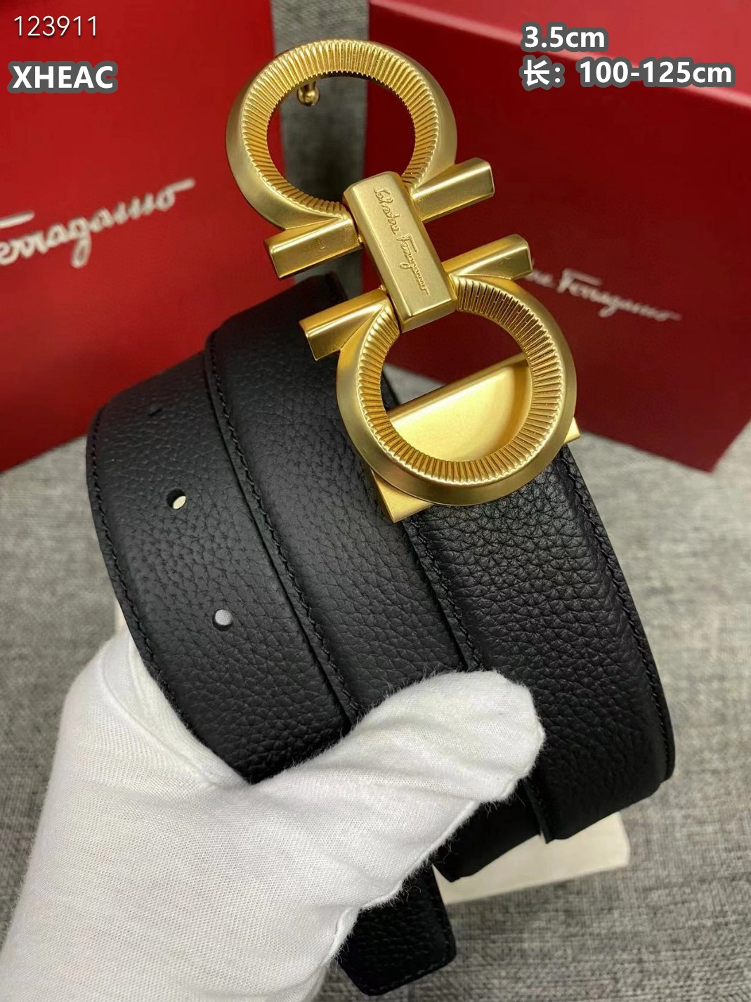Salvatore Ferragamo AAA Quality Belts For Men Compact 1435
