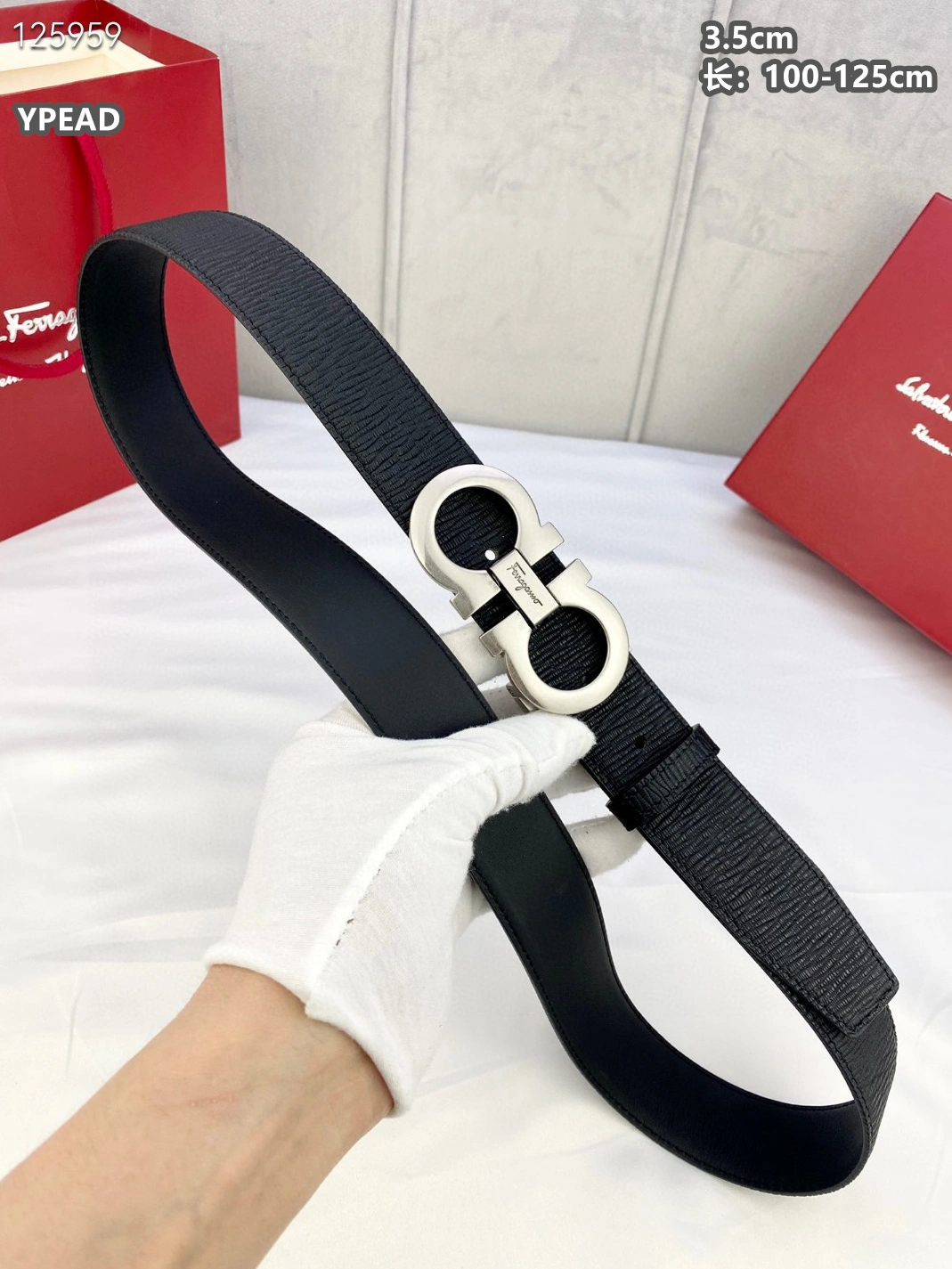 Salvatore Ferragamo AAA Quality Belts For Men Compact 4697