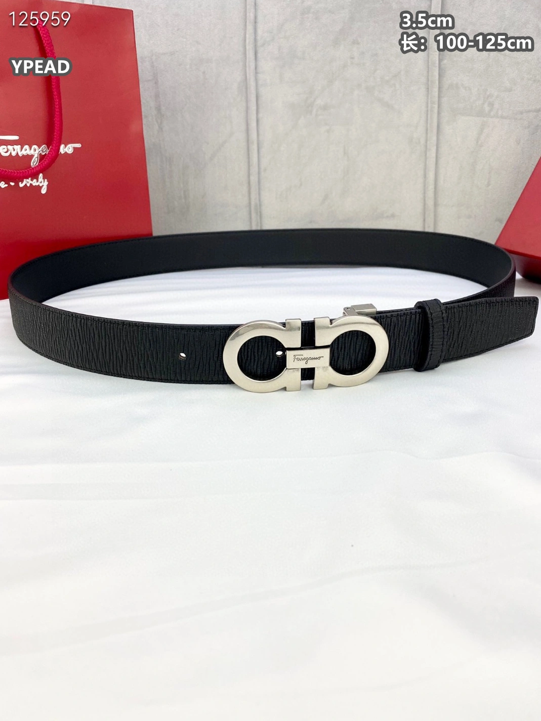 Salvatore Ferragamo AAA Quality Belts For Men Compact 4697