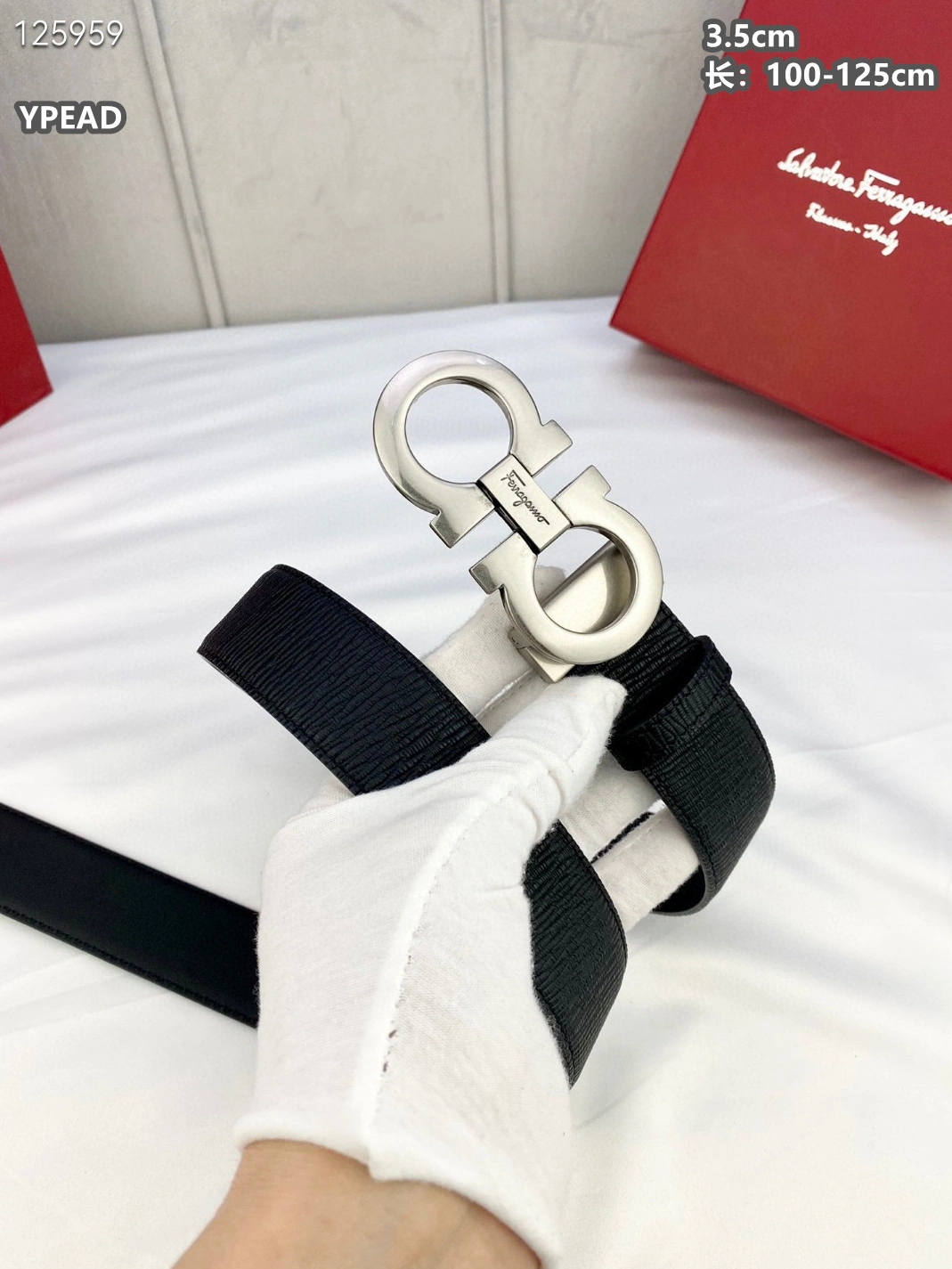 Salvatore Ferragamo AAA Quality Belts For Men Compact 4697