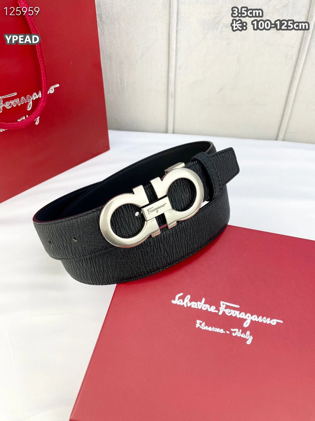 Salvatore Ferragamo AAA Quality Belts For Men Compact 4697
